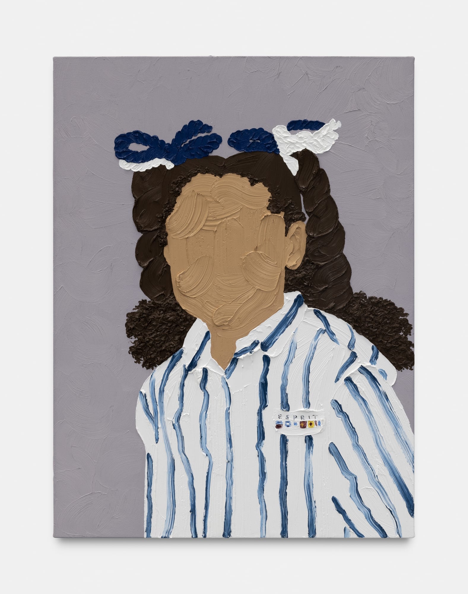 Shaina McCoy Mae Mae, 2021 Oil on canvas 102 x 76 x 3 cm. 40 x 30 x 1 in.