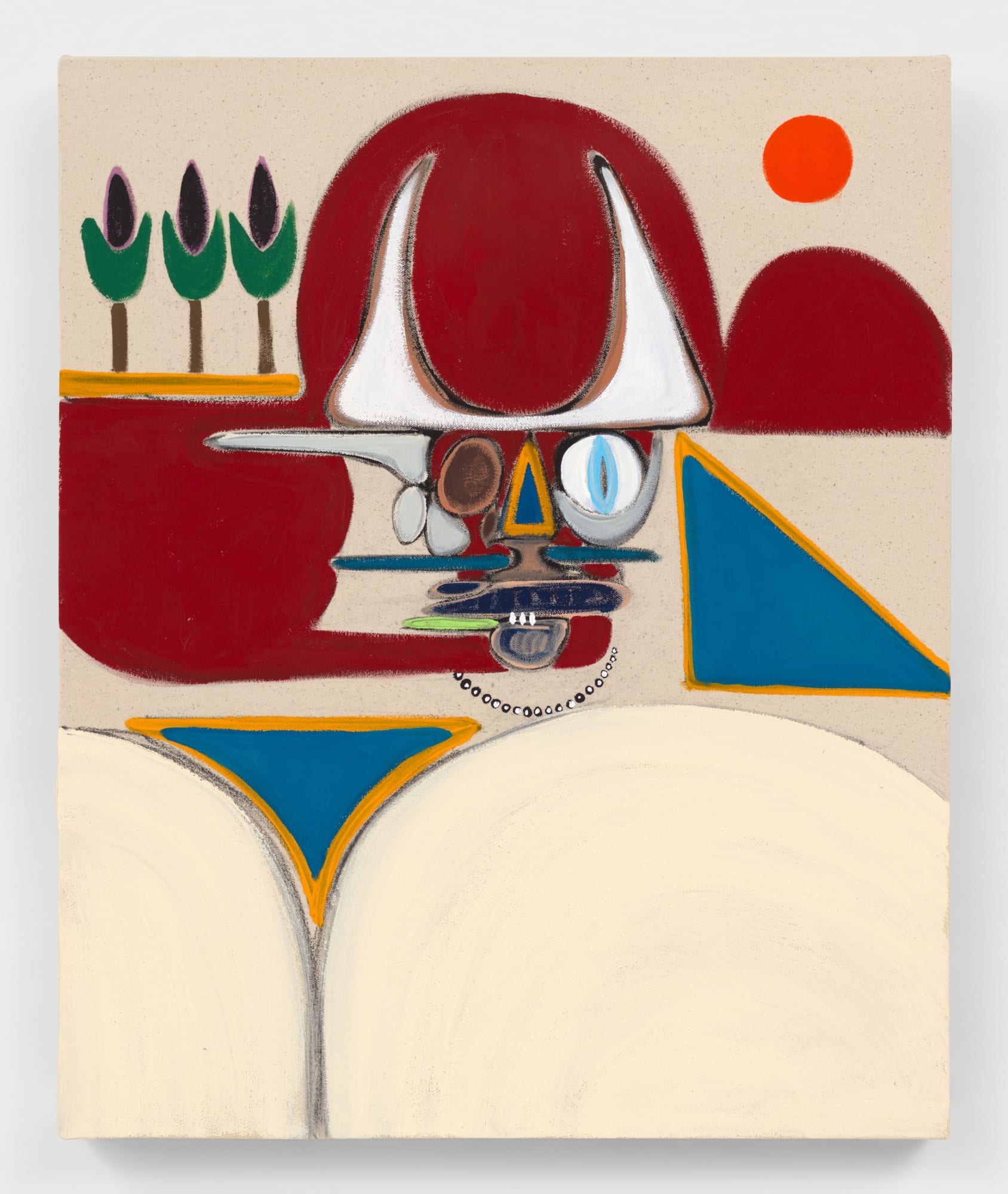 Susumu Kamijo Quiet Victory, 2022 Flashe vinyl paint on canvas 51 x 61 cm. 20 x 24 in.