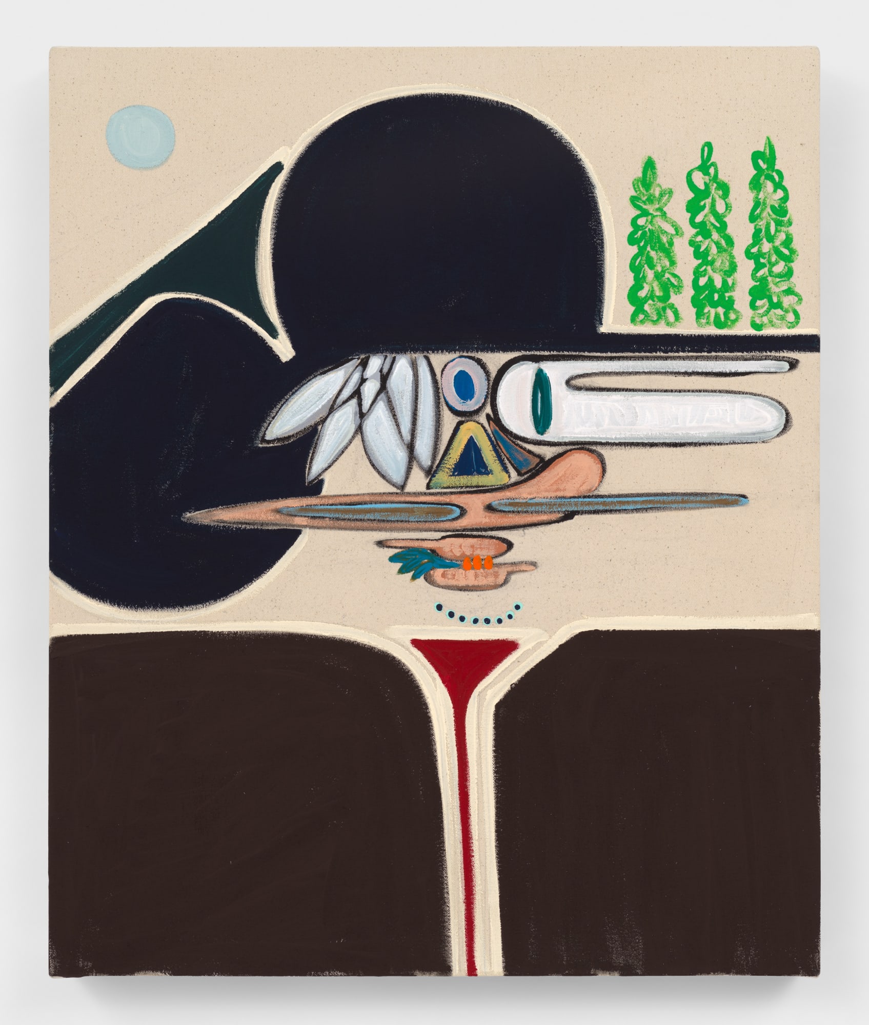 Susumu Kamijo Nothing Else, 2022 Flashe vinyl paint on canvas 51 x 61 cm. 20 x 24 in.