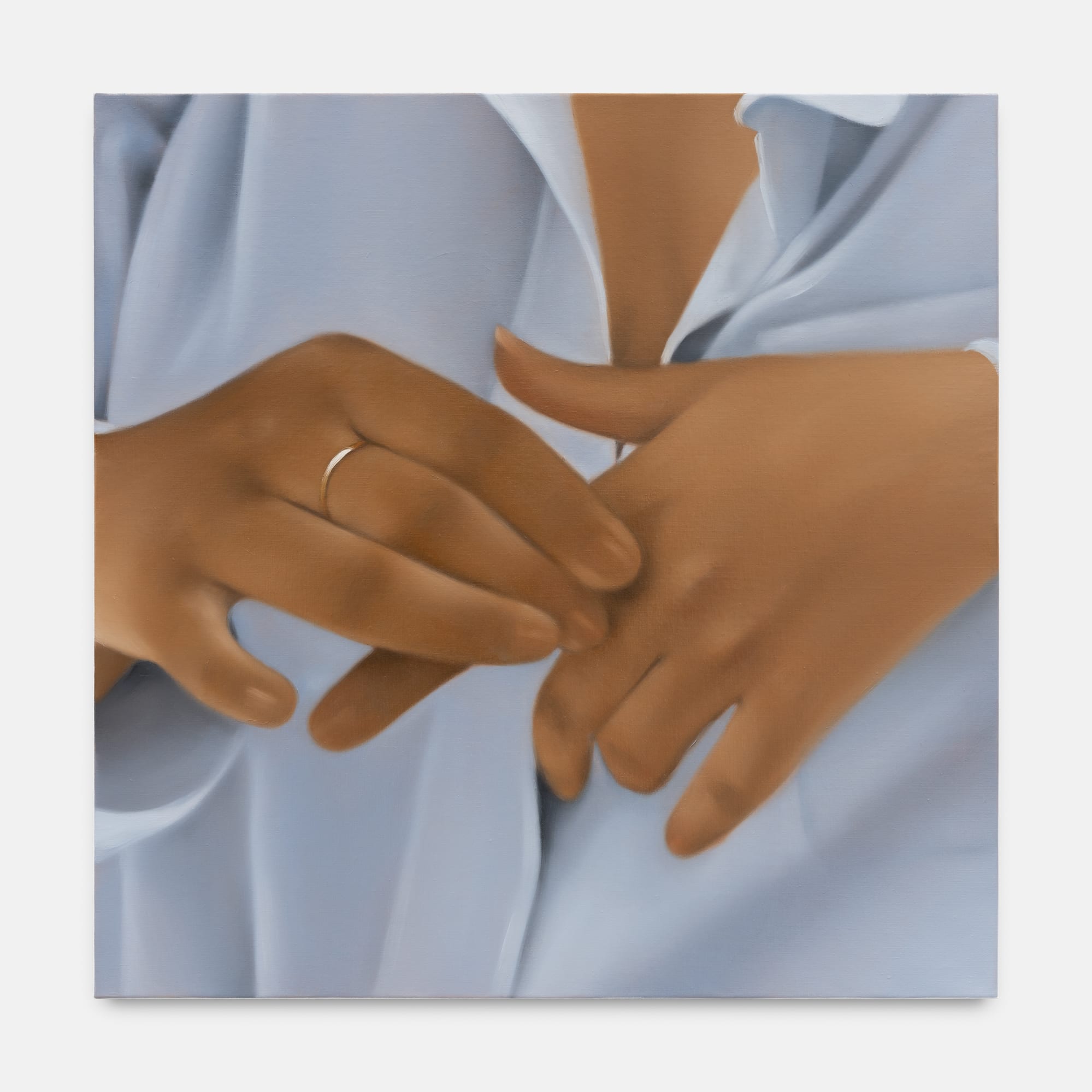 Alexis Ralaivao La Nouvelle Bague, 2022 Oil on canvas 100 x 100 cm. 39 x 39 in.