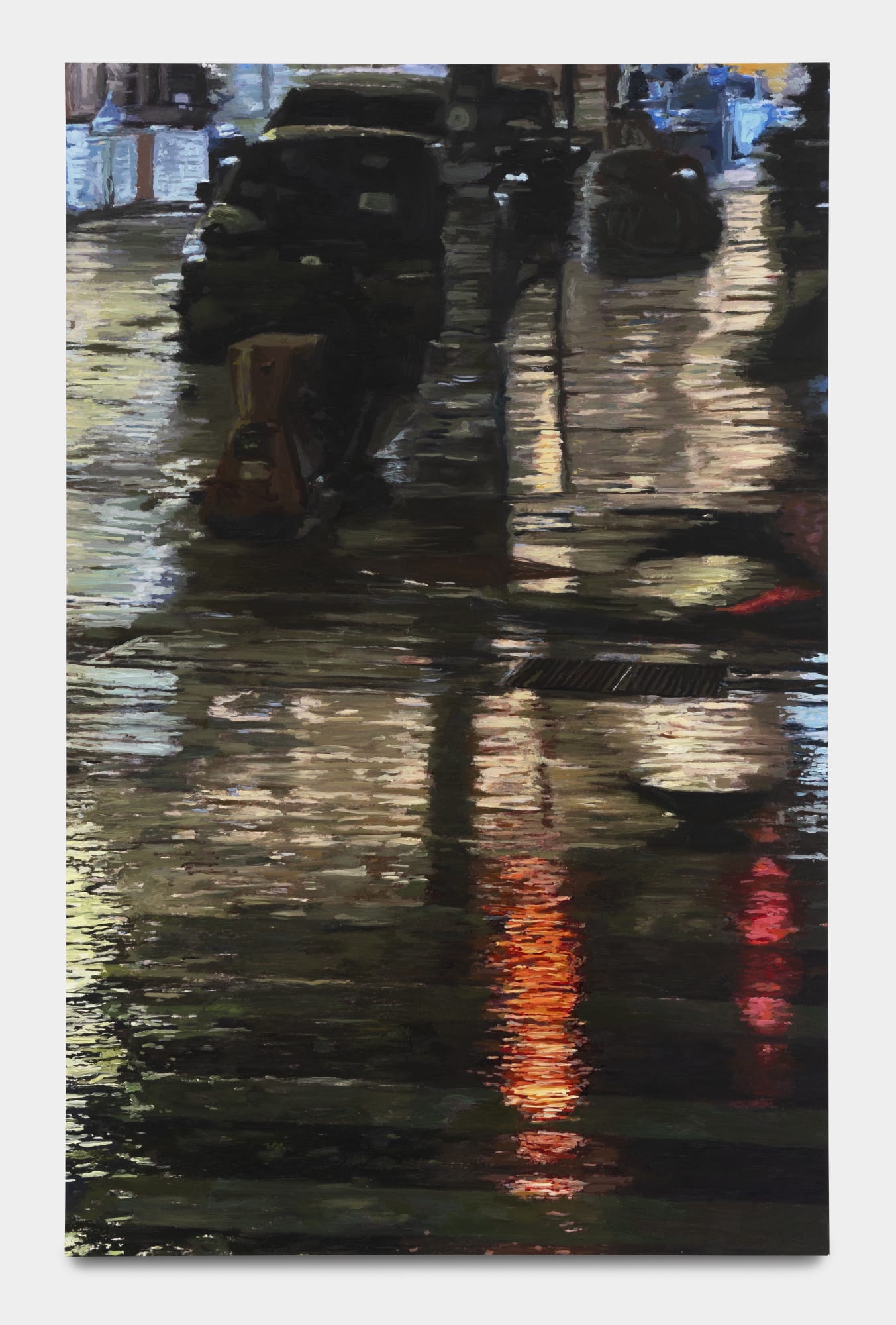 Nick Farhi Where the Clouds Meet the Soles, 2024 Oil, pastel, enamel on aluminium 91 x 58 cm. 36 x 23 ½ in.