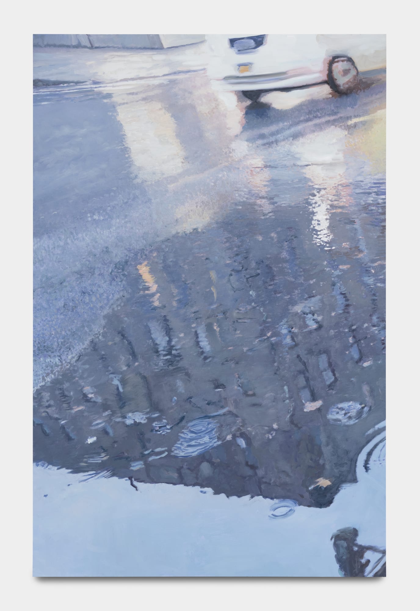 Nick Farhi Mystère de la Lune (Went Walking on the Moon), 2024 Oil, pastel, enamel on aluminium 92 x 60 cm. 36 x 23 ½ in.