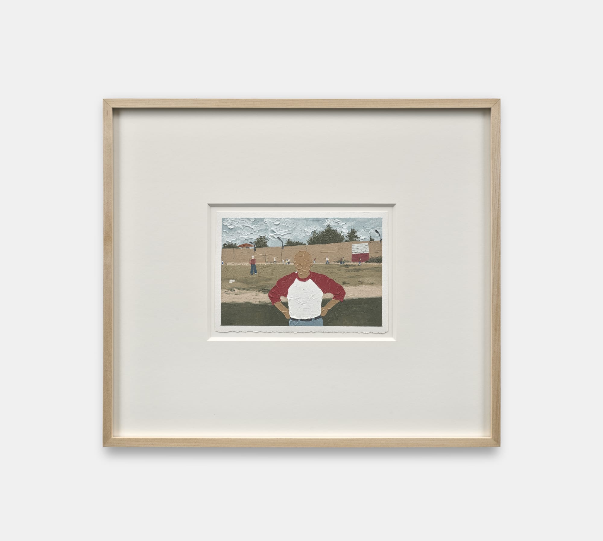 Shaina McCoy Play Ball, 2024 Oil on paper 12.7 x 17.8 cm. 5 x 7 in.