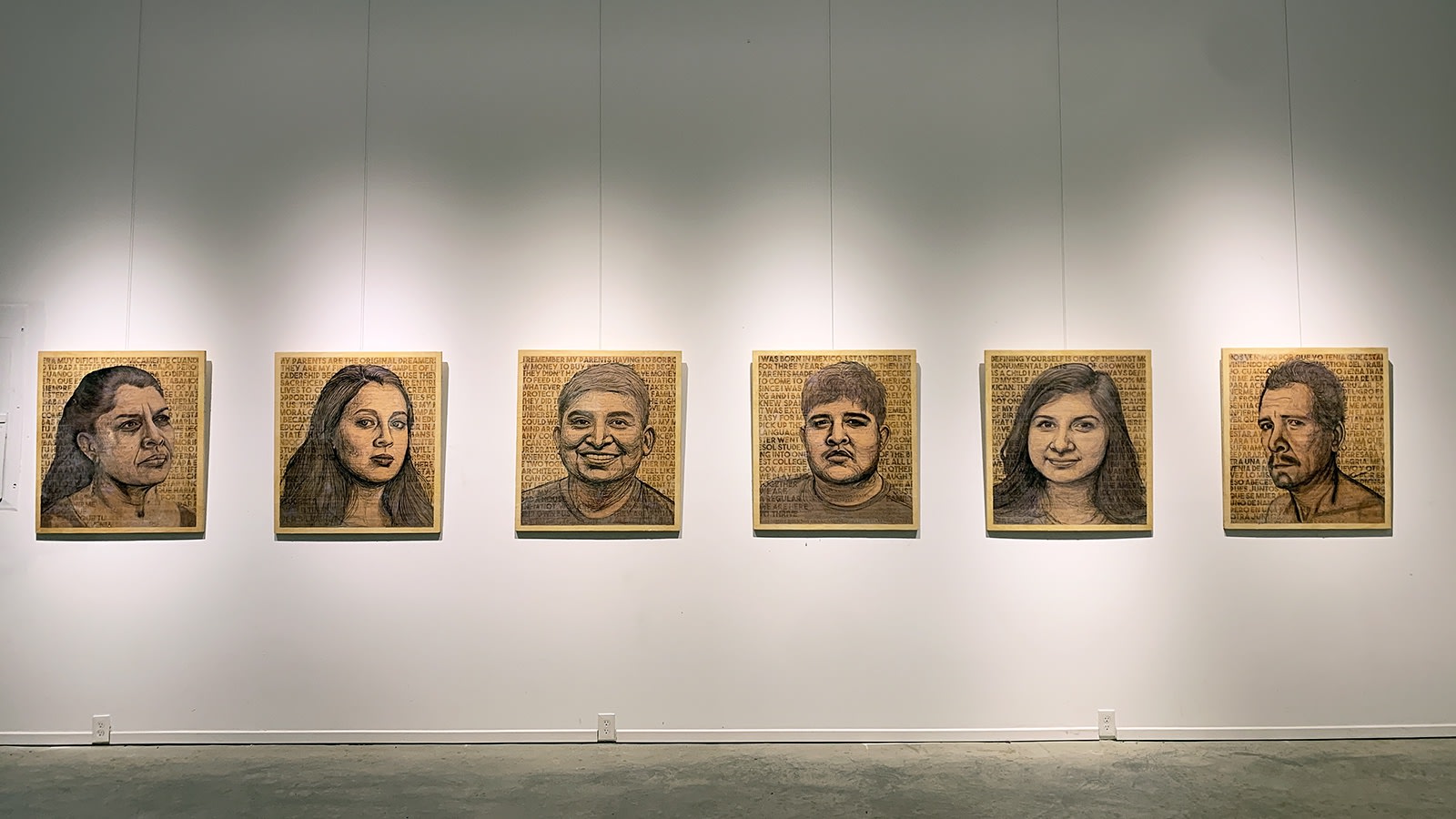 art by Yehimi Cambrón at the Waddi art gallery in Atlanta