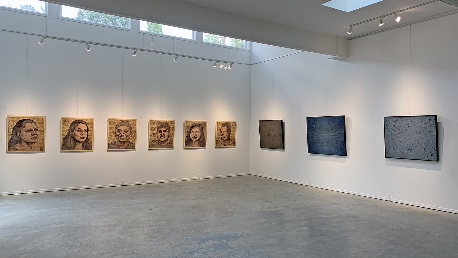 art by Yehimi Cambrón and Xie Caomin at the Waddi art gallery in Atlanta