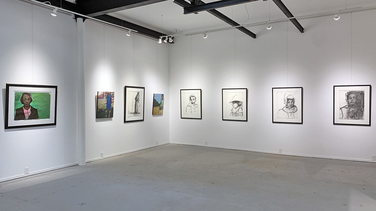 British artist Ruth Franklin exhibition of paintings and drawings at the Waddi art gallery in Atlanta