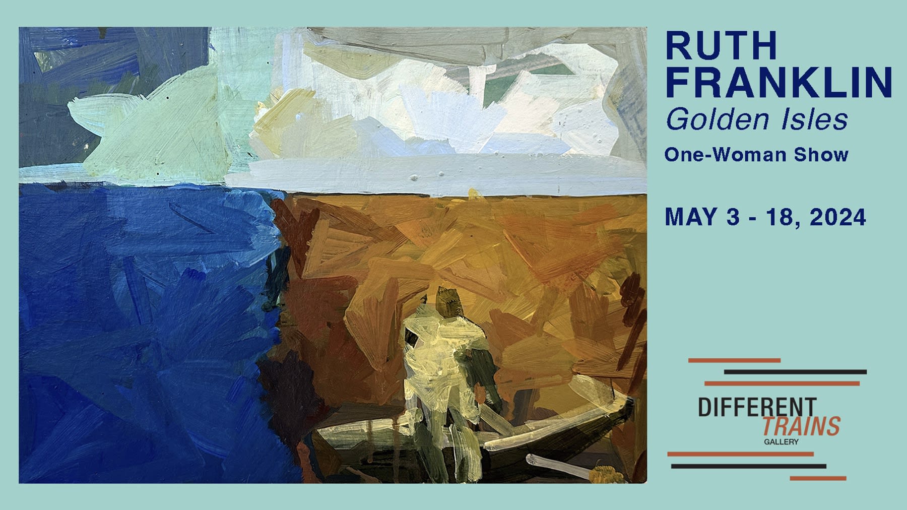 Ruth Franklin, Golden Isles, One-Woman Show of paintings at Different Trains Gallery