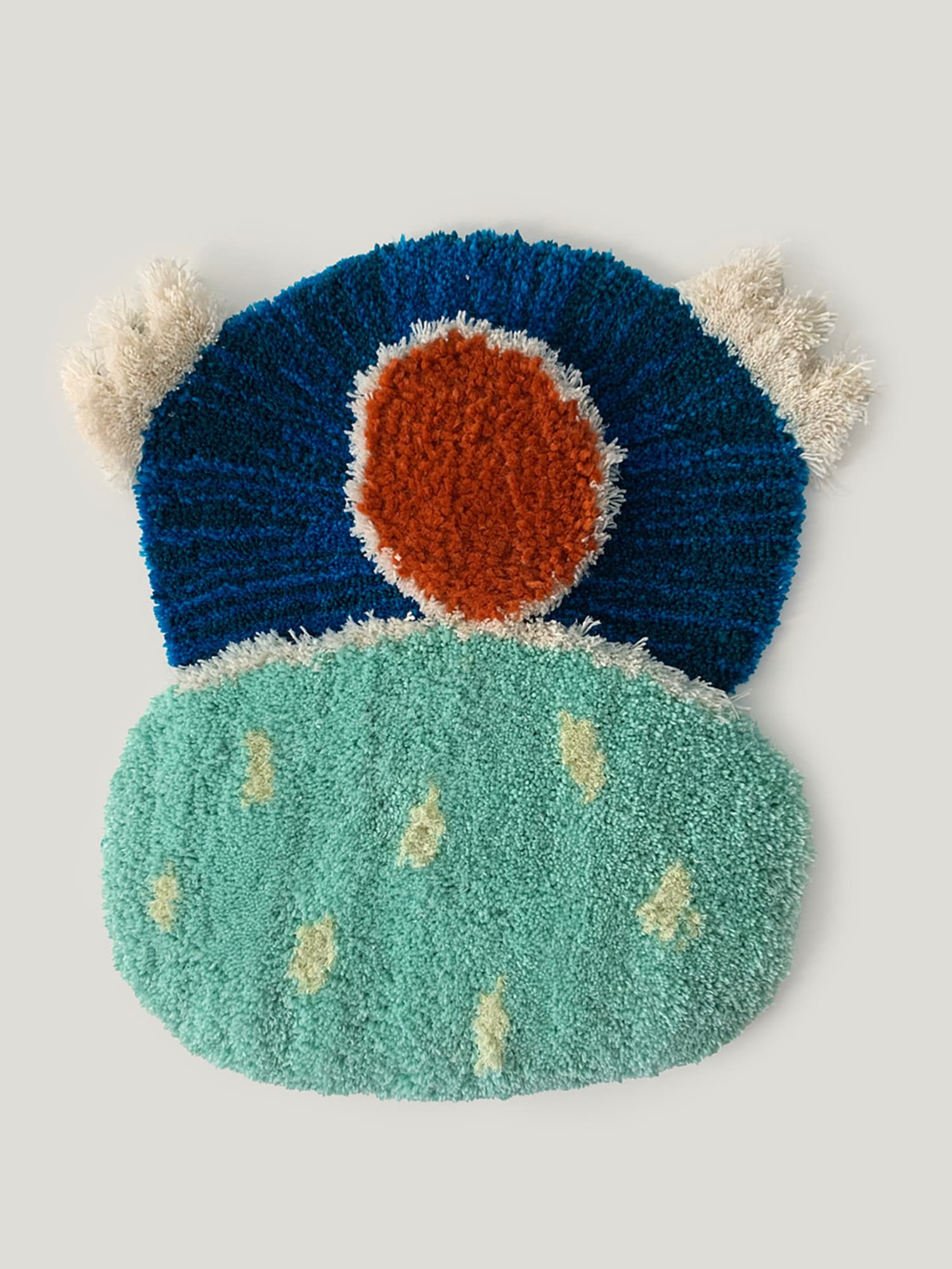 Ana Maria Farina soothe, 2022 Upcycled fibers on linen 23.5 x 21 in.