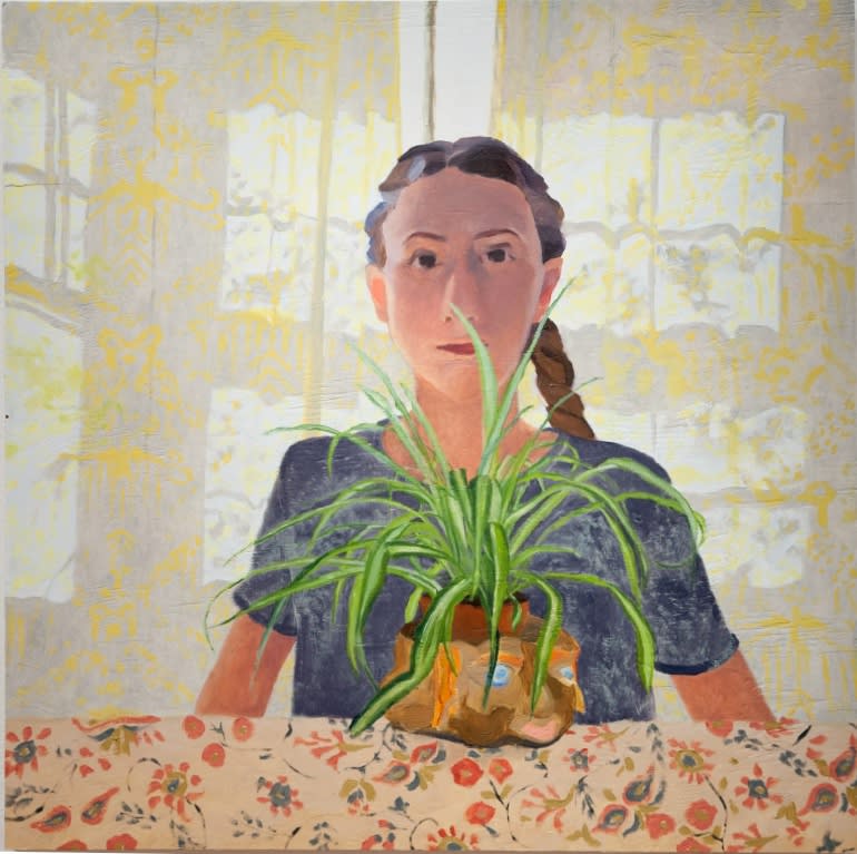 Naomi Nevo Ben Ari Girl, 2018 Oil on board 24 x 24 in. $ 1,000