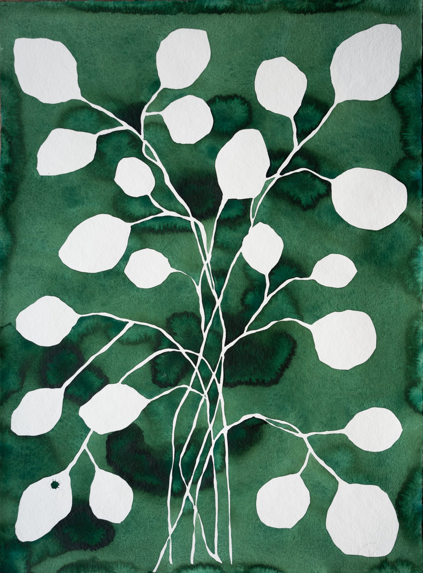 Kate Roebuck, Emerald Eucalyptus Branch, 2024