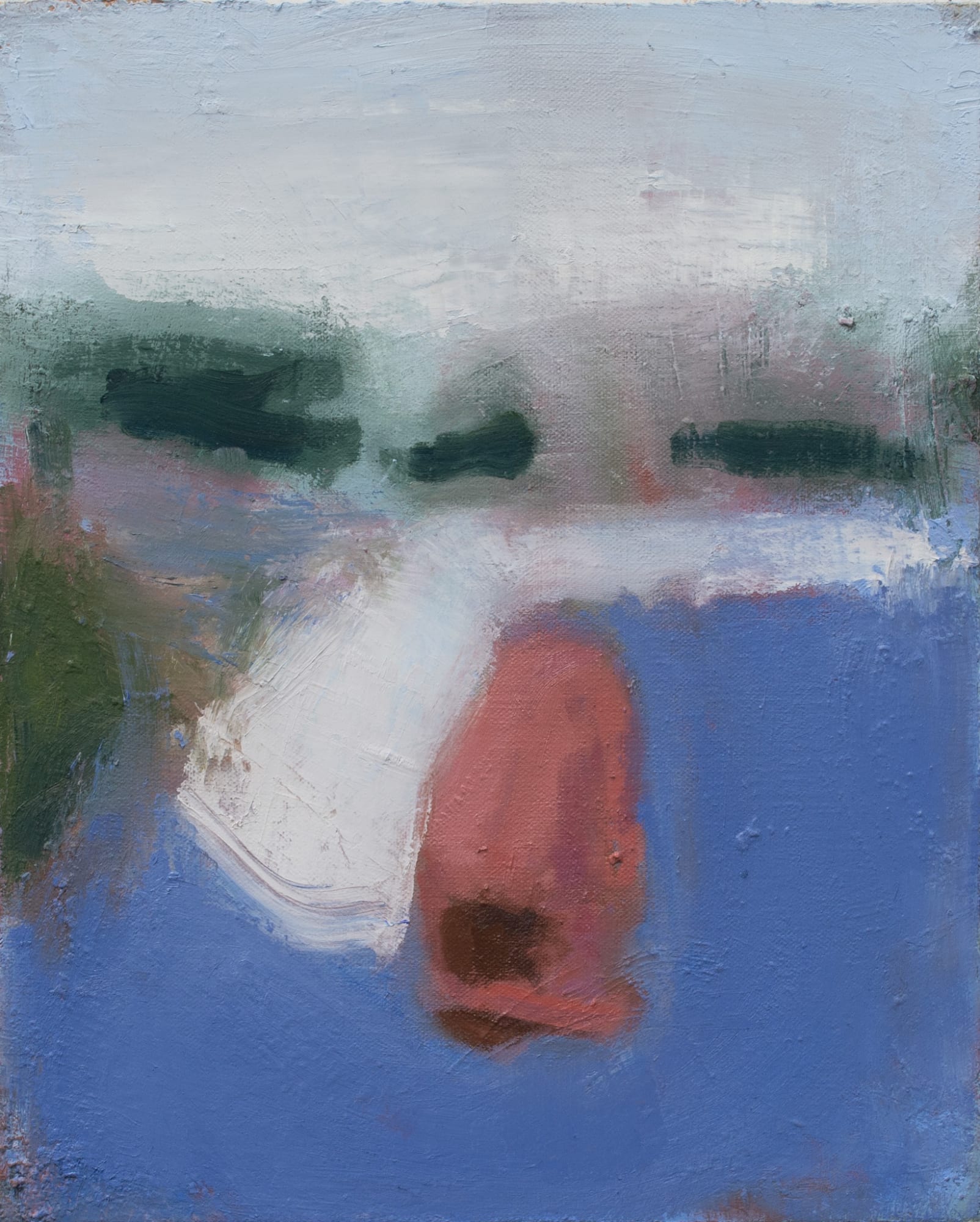 Andrew L. Shea, Somersault, 2022, Oil on canvas, 15 x 12 inches