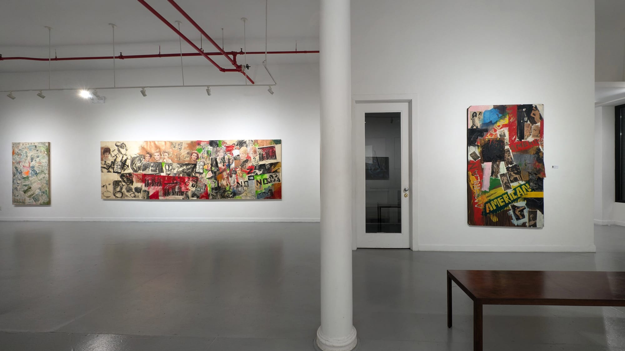 Installation View, "Boris Lurie: 100 Years," curated by James Cavello, Westwood Gallery NYC, 2024. Photo by Westwood Gallery NYC.