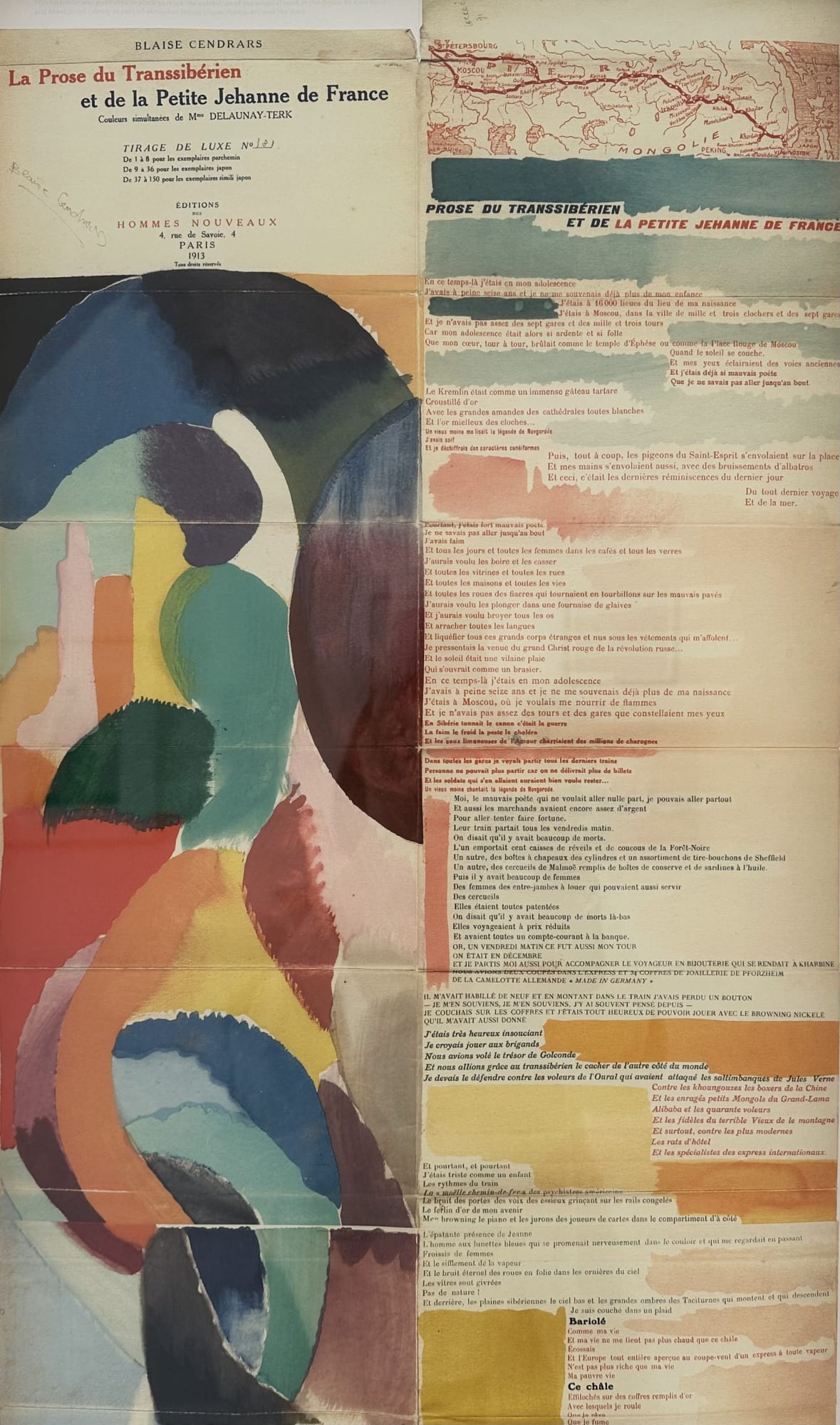 Sonia Delaunay, Blaise Cendrars