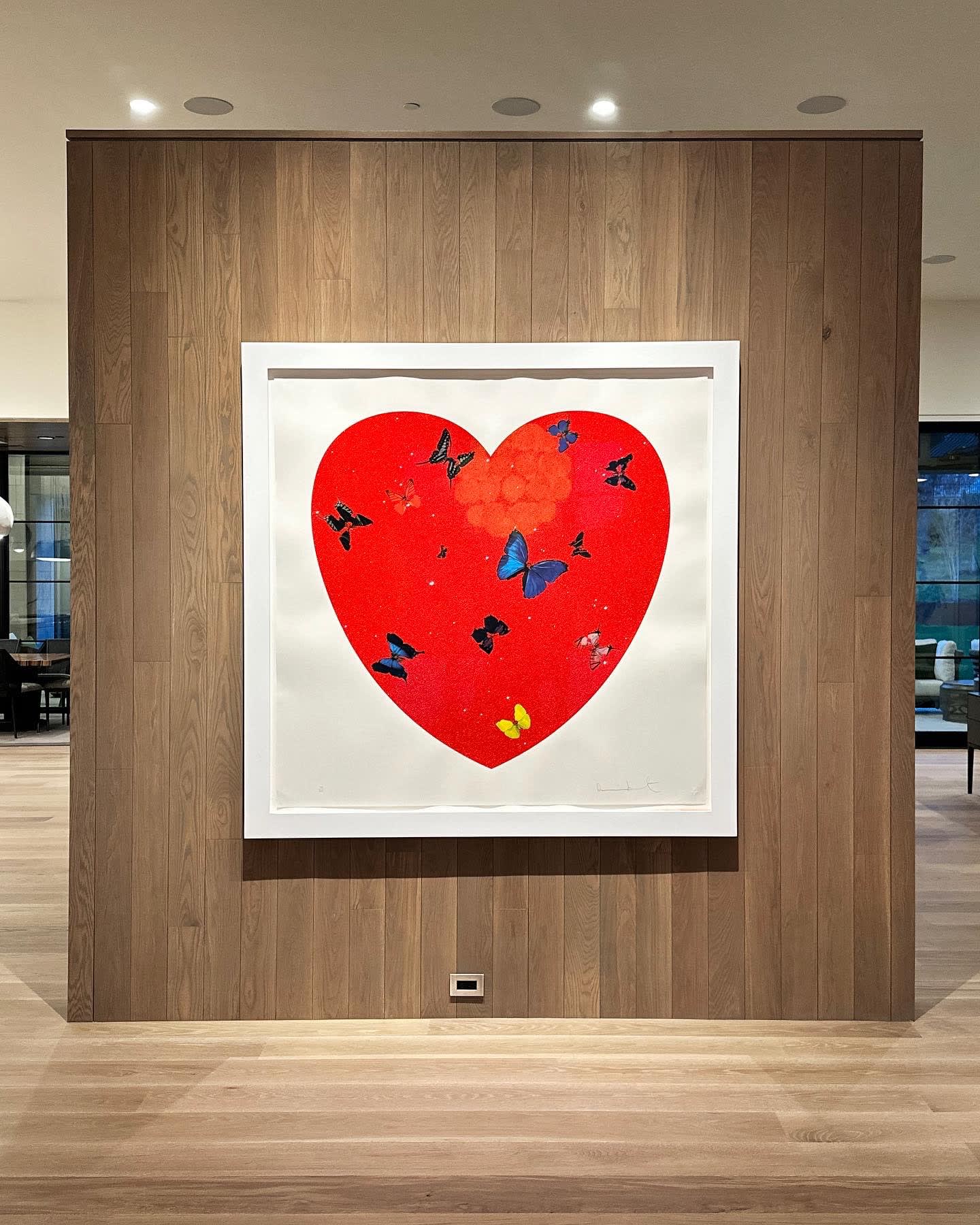 'All You Need is Love, Love, Love' Silkscreen with Diamond Dust (2010), Damien Hirst