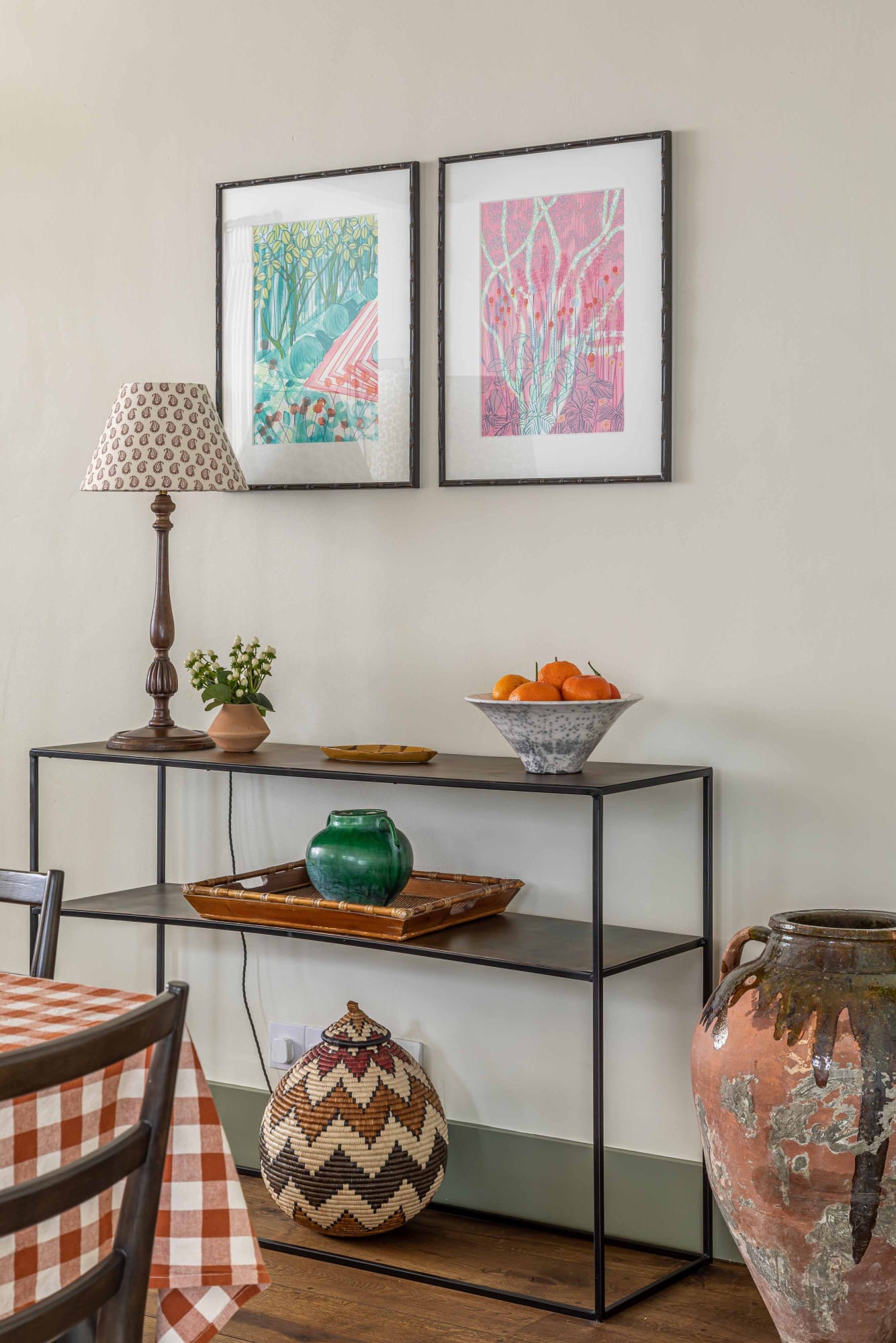 Catherine Cazalet pair with interior by Alice Leigh Design. Photograpy by Jonathan Bond.