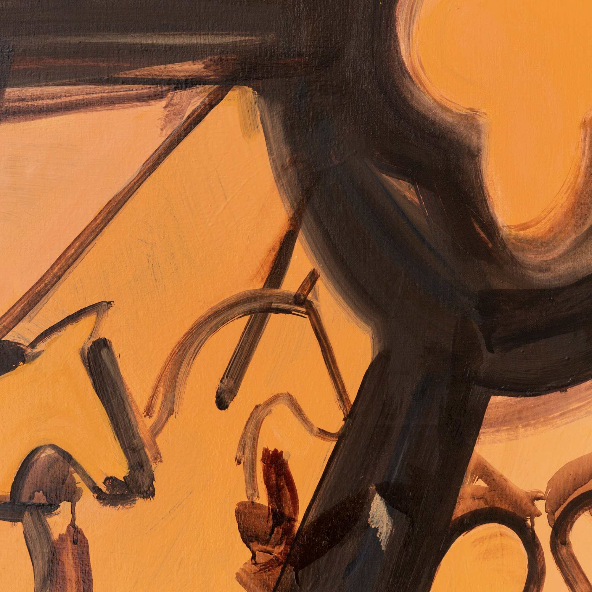 Detail, Rosettes 6, 2021, oil on linen, 183 x 122 cm | 72 × 48 in