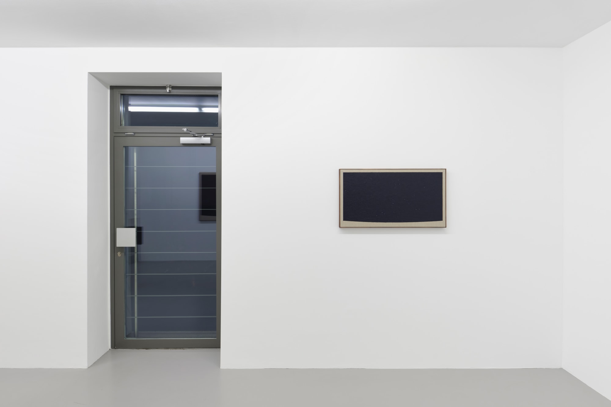 Feldmeilen, Switzerland. Summer Solstice. Looking West before Sunrise. 23 July 3600 BC. | 2022, oil on linen in walnut frame, 50 x 91 cm