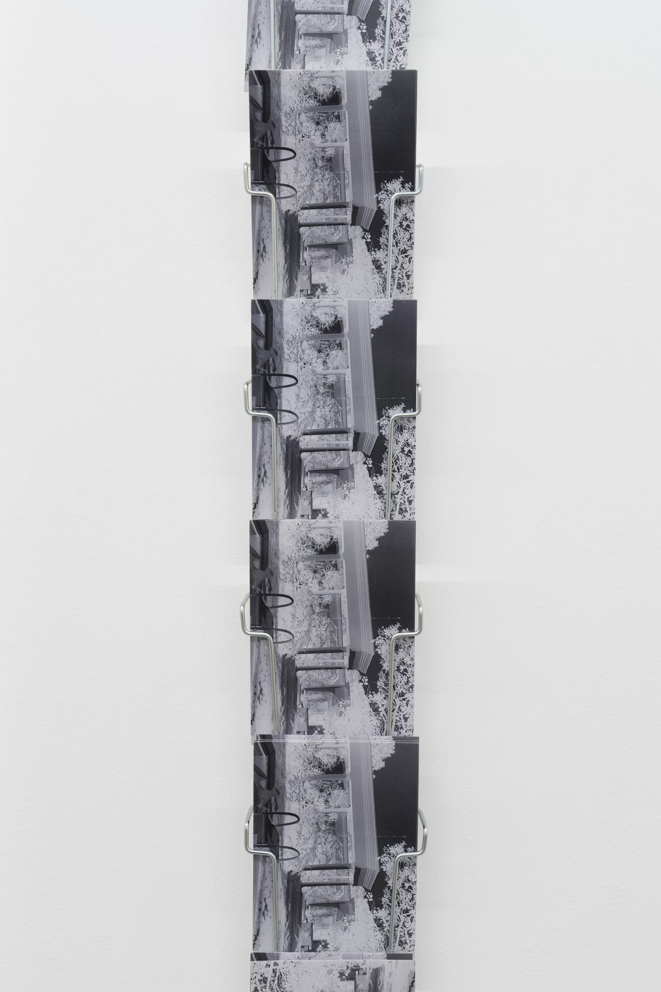 Lune en Cancer, 2022, A6 postcards, text, card holder, 129 x 11.5 cm