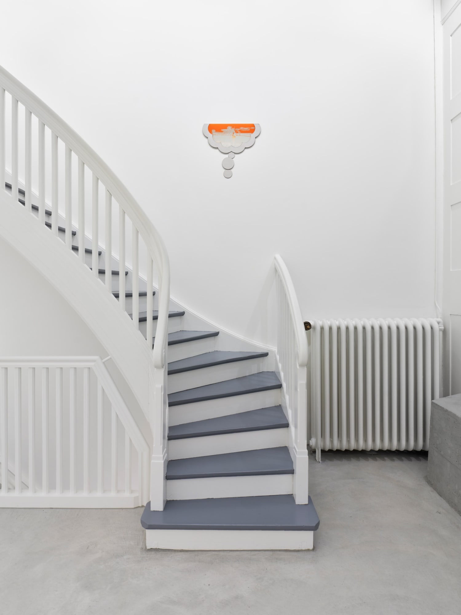 MONIKA EMMANUELLE KAZI, If you want to see the one?, 2022, glass, silver nitrate, acrylic lacquer glass, metal, 53.5 x 48 cm