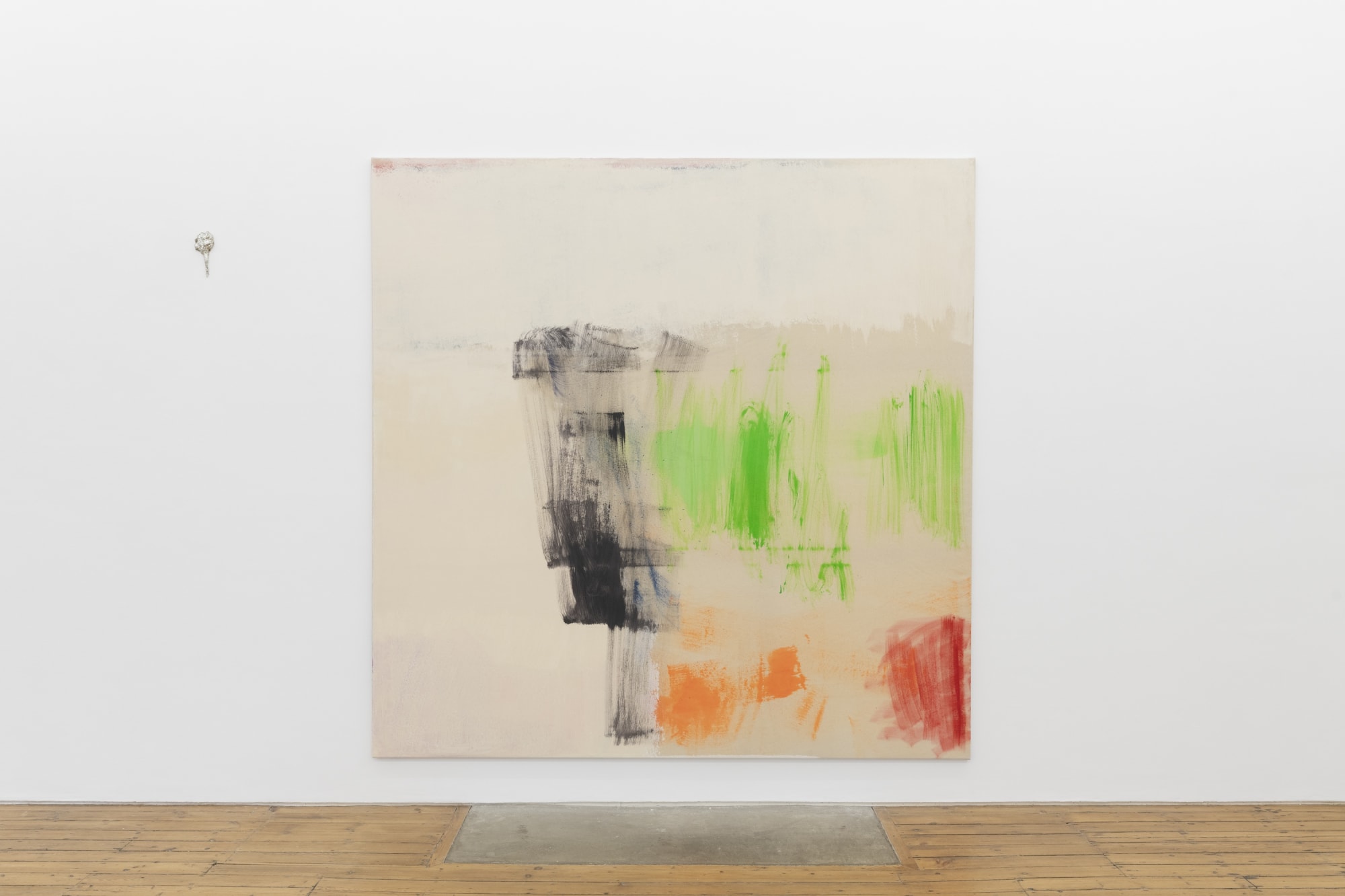 Renée Levi, Maude, 2023, acrylic on cotton, 230 x 230 cm