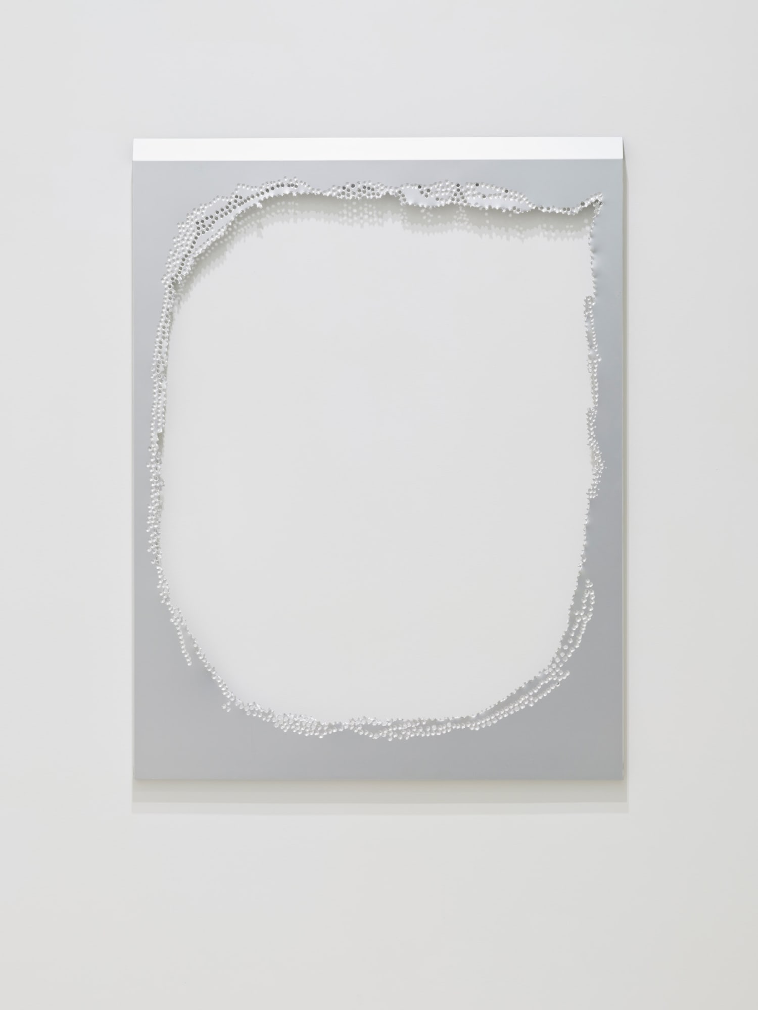 Window of Crystal Tears, 2025, aluminum, 125 x 95 cm