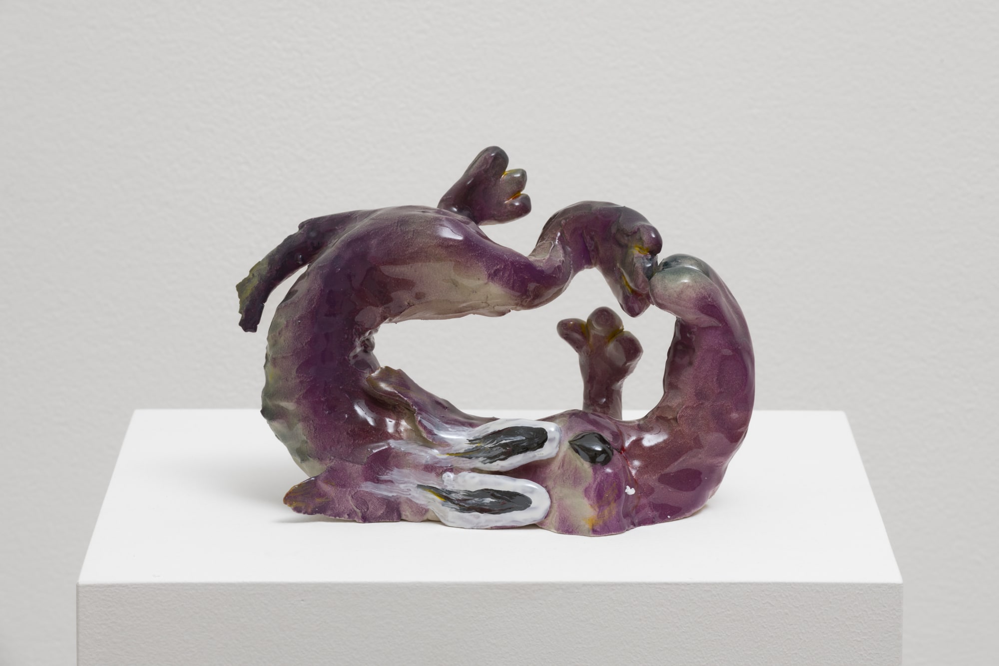CASSIDY TONER, Family-Unfriendly Violence (#4), 2024 glazed ceramic, 25 x 25 x 25 cm