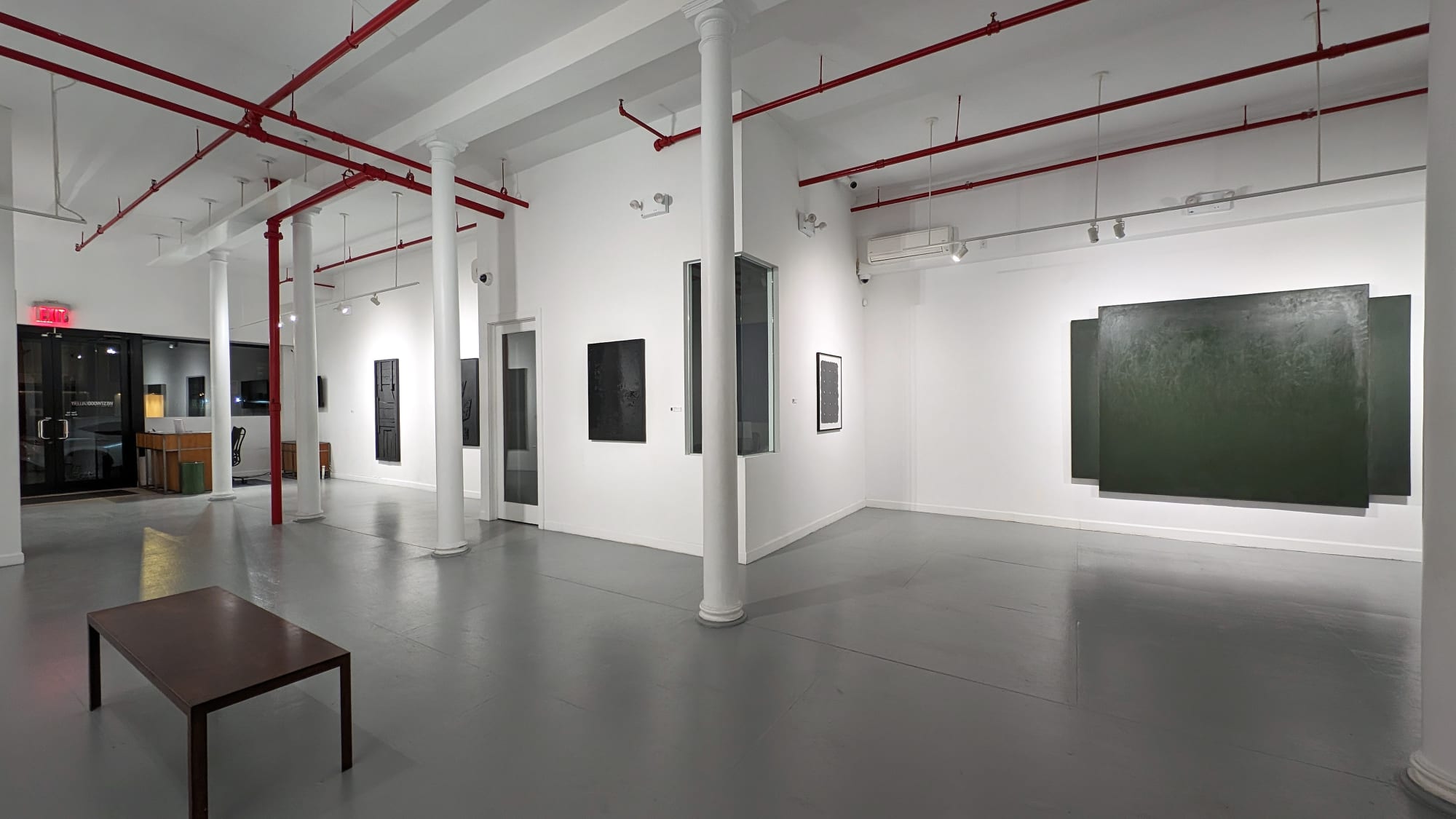 Installation view of our 2024 exhibition Artists on the Bowery Part 5 at Westwood Gallery NYC