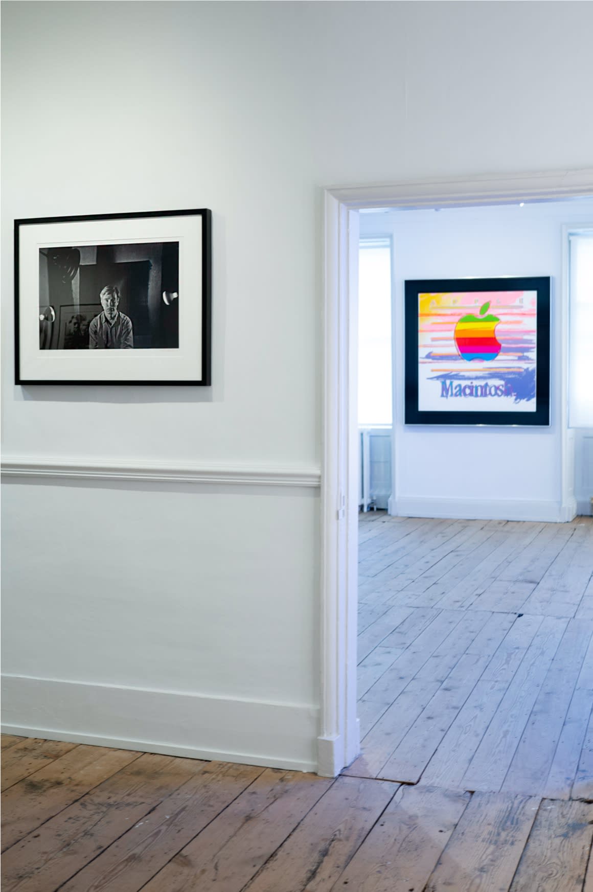 Installation view of 2025 exhibition 'Andy Warhol: My True Story' at Newlands House Gallery in Petworth, UK