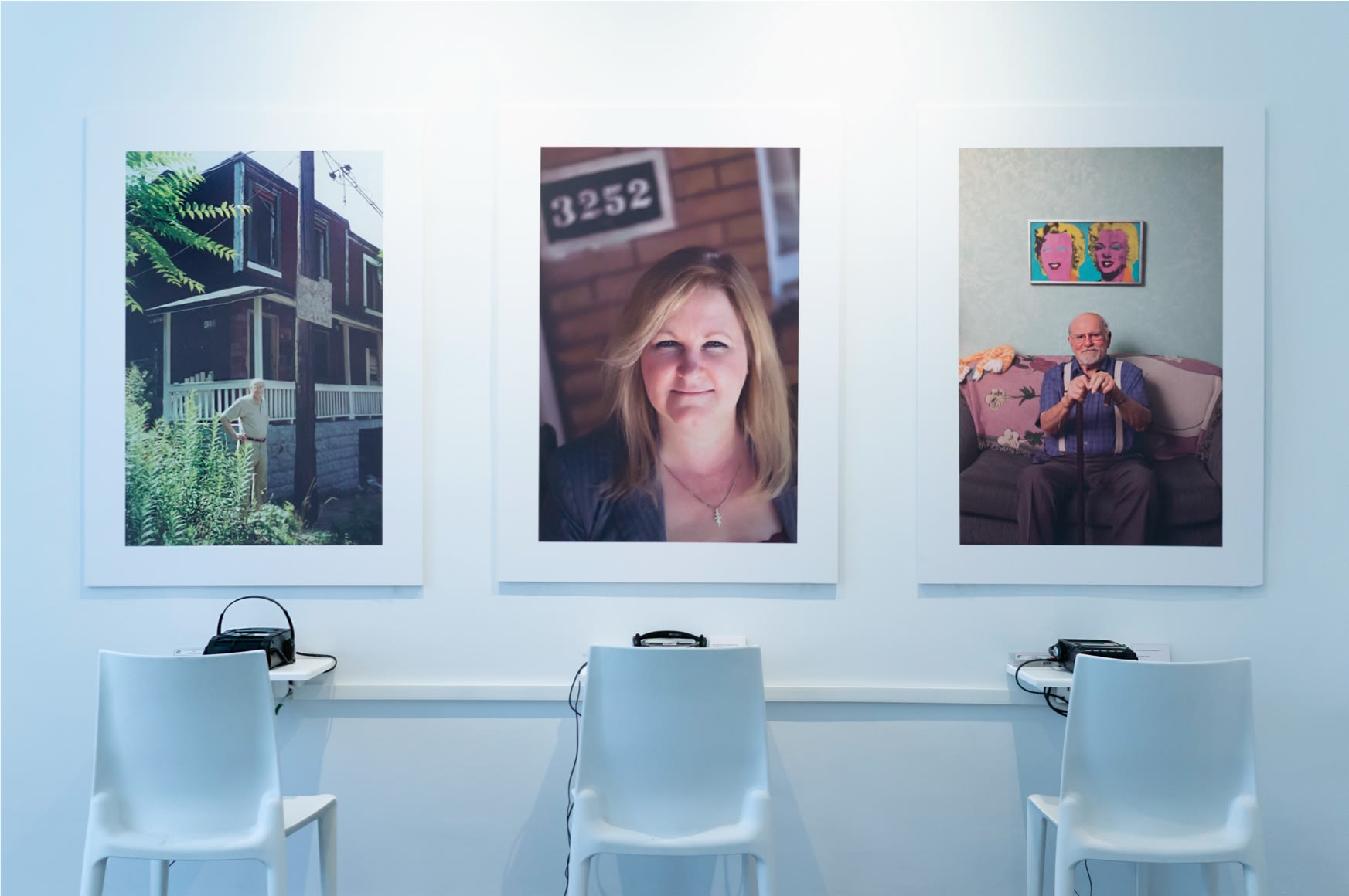 Installation view of 2025 exhibition 'Andy Warhol: My True Story' at Newlands House Gallery in Petworth, UK