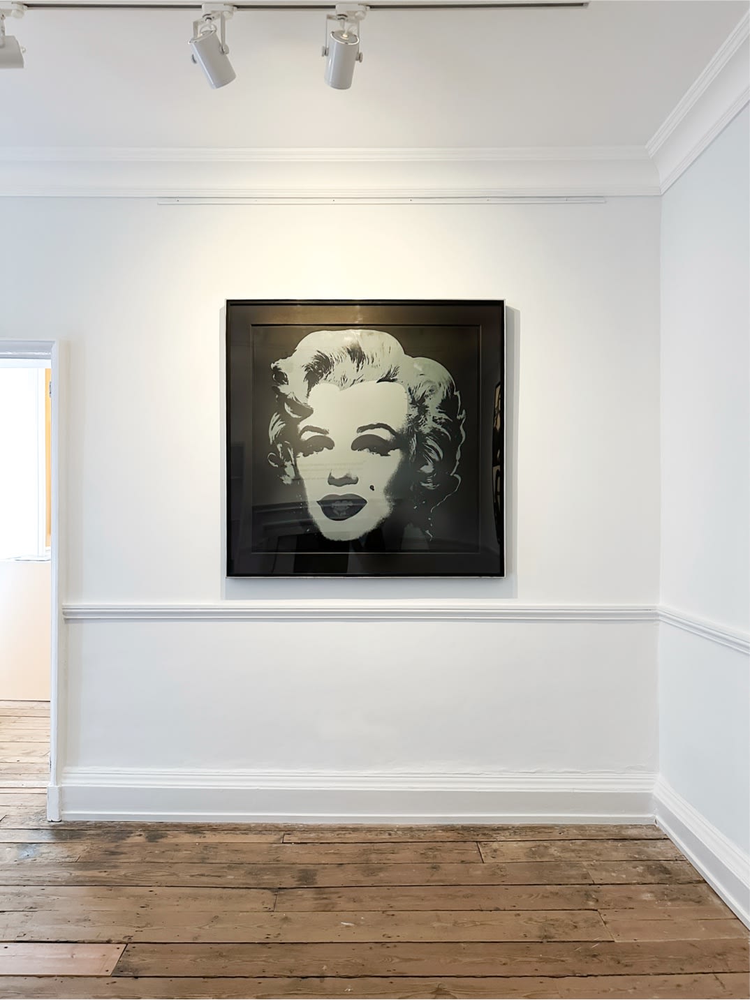 Installation view of 2025 exhibition 'Andy Warhol: My True Story' at Newlands House Gallery in Petworth, UK