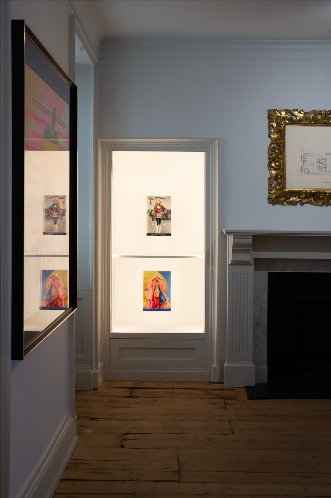 Installation view of 2025 exhibition 'Andy Warhol: My True Story' at Newlands House Gallery in Petworth, UK