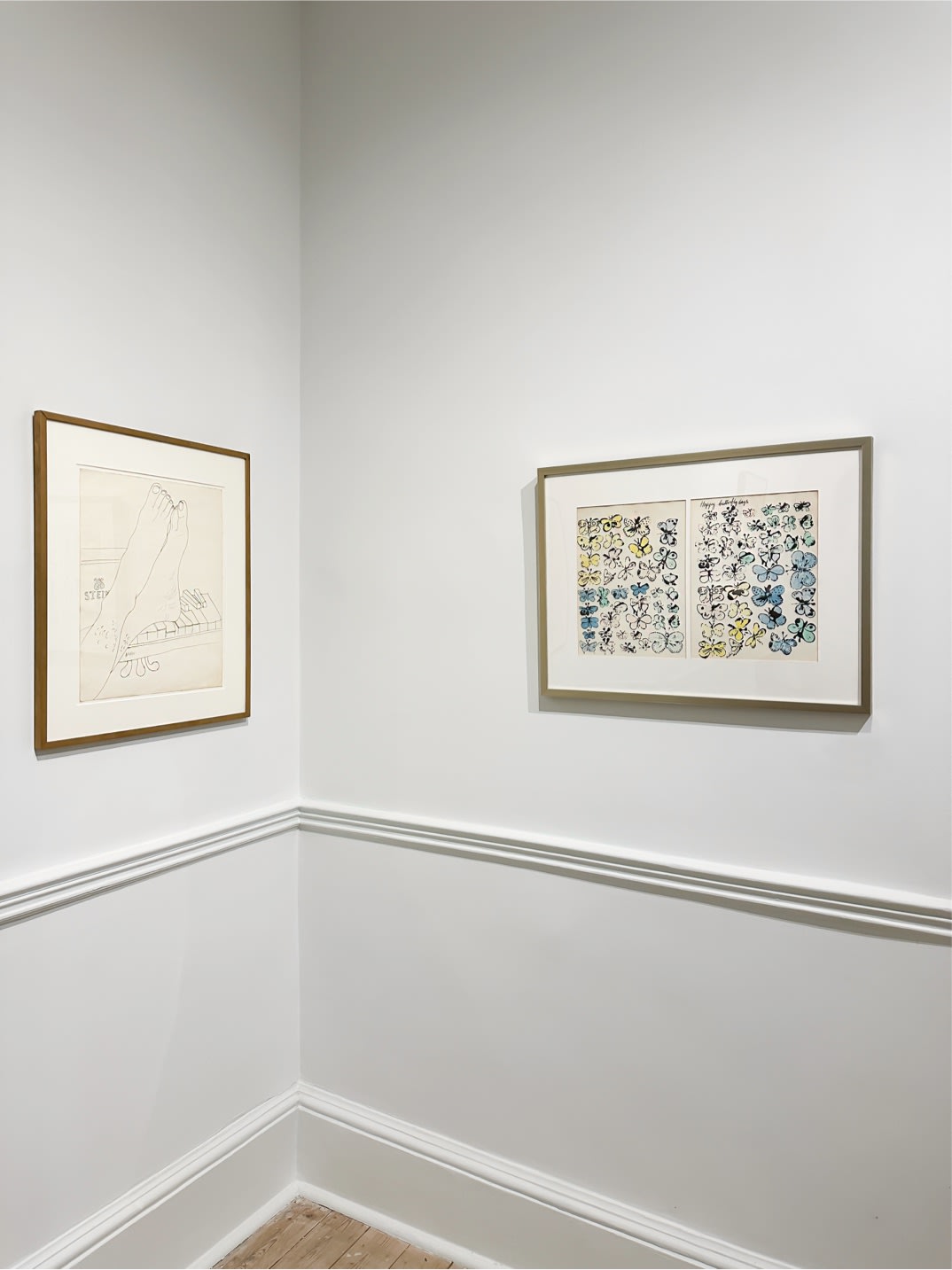 Installation view of 2025 exhibition 'Andy Warhol: My True Story' at Newlands House Gallery in Petworth, UK