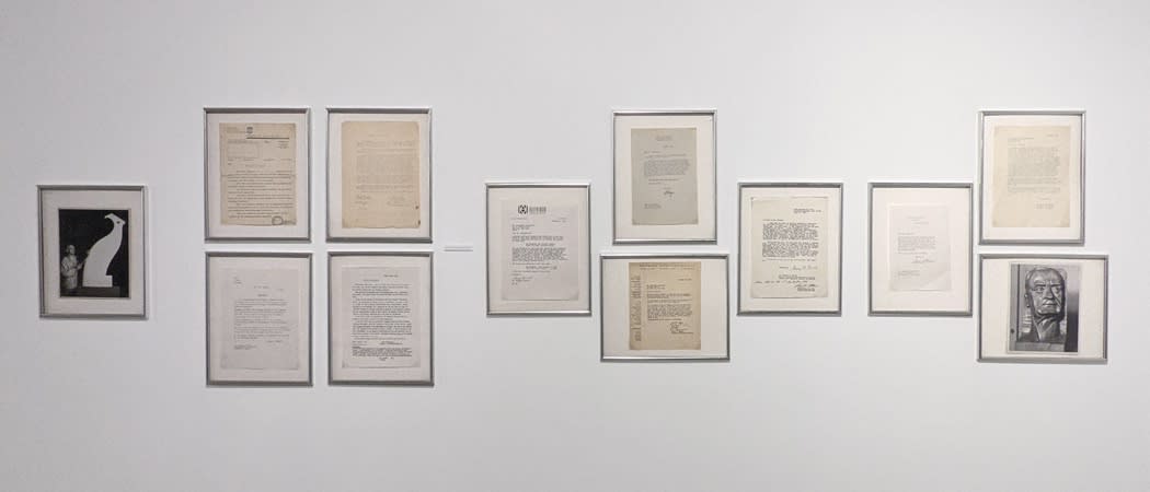 Installation view of Constantin Antonovici: Mythical Modernism at Westwood Gallery NYC 2021