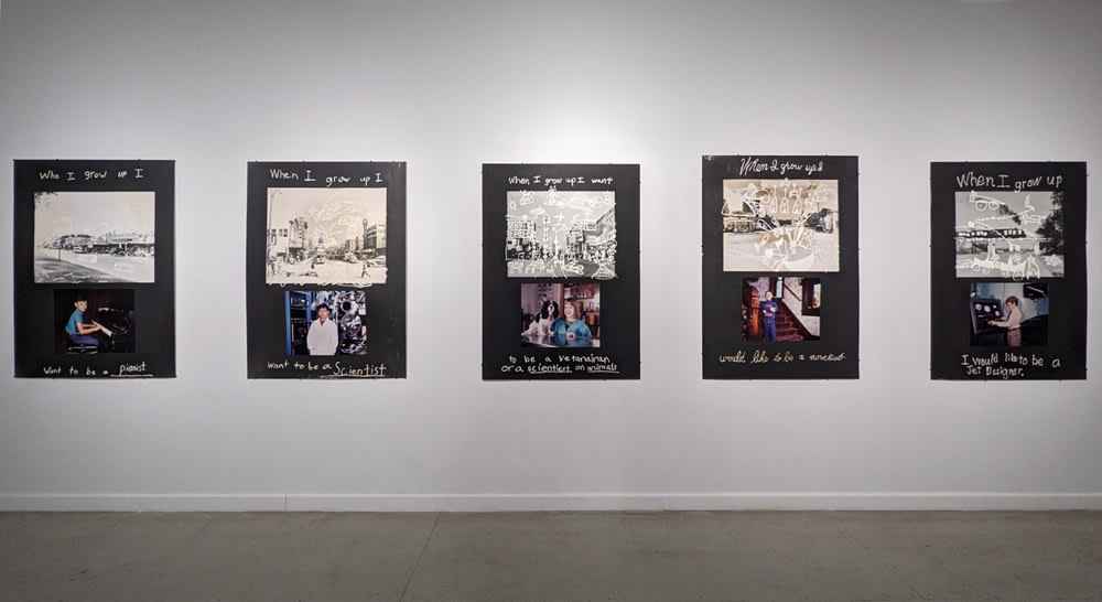 Installation view of Roger Welch: Expressions of Memory at Westwood Gallery NYC 2021