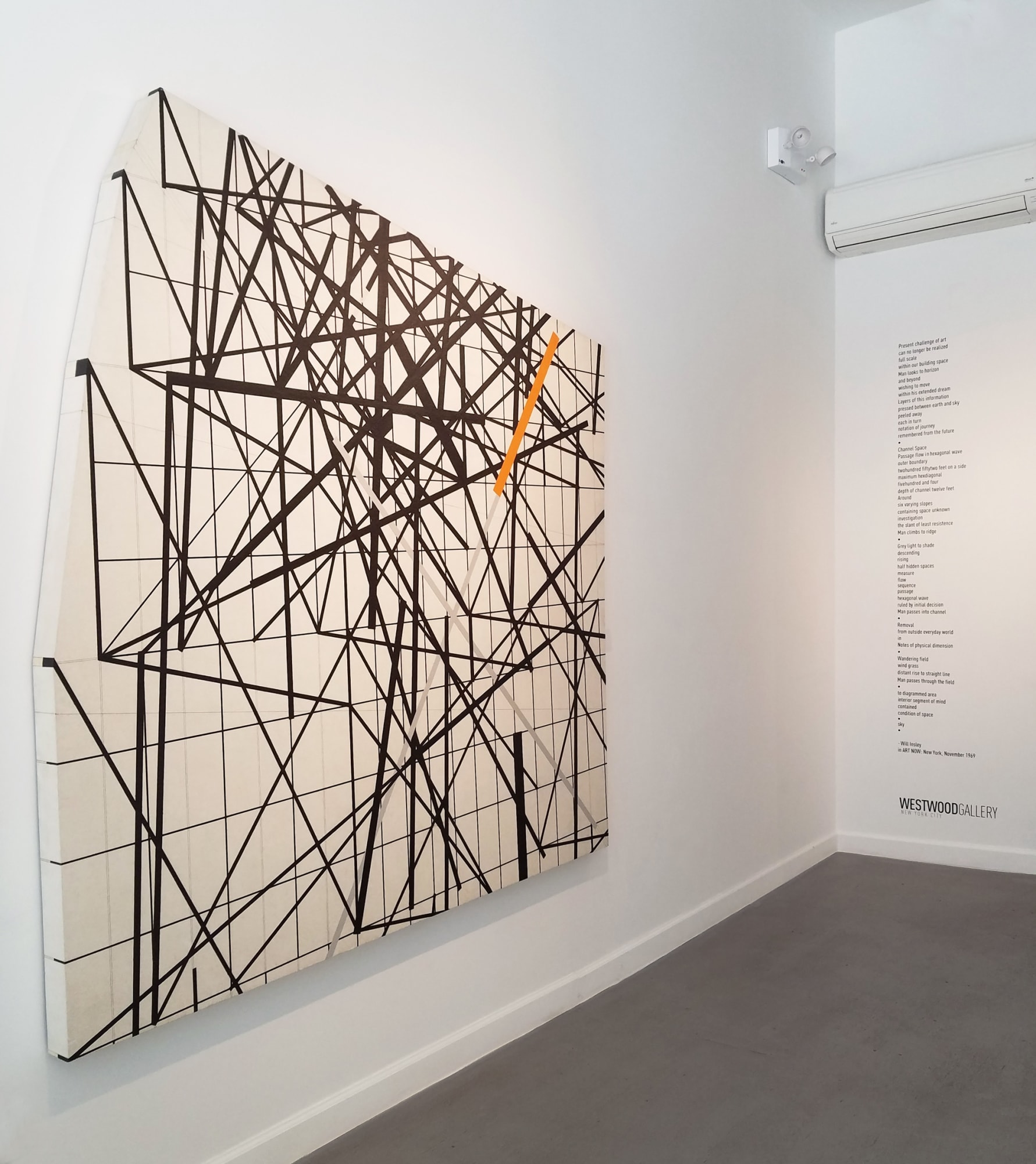Installation view of 2018 exhibition Will Insley: Mythological Elsewhere at Westwood Gallery NYC, New York
