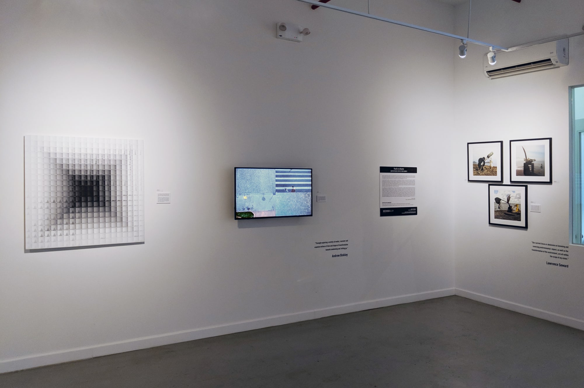 Installation View of 2017 exhibition Pacific to Atlantic: Contemporary Artists // Hawaii to Atlantic at Westwood Gallery NYC