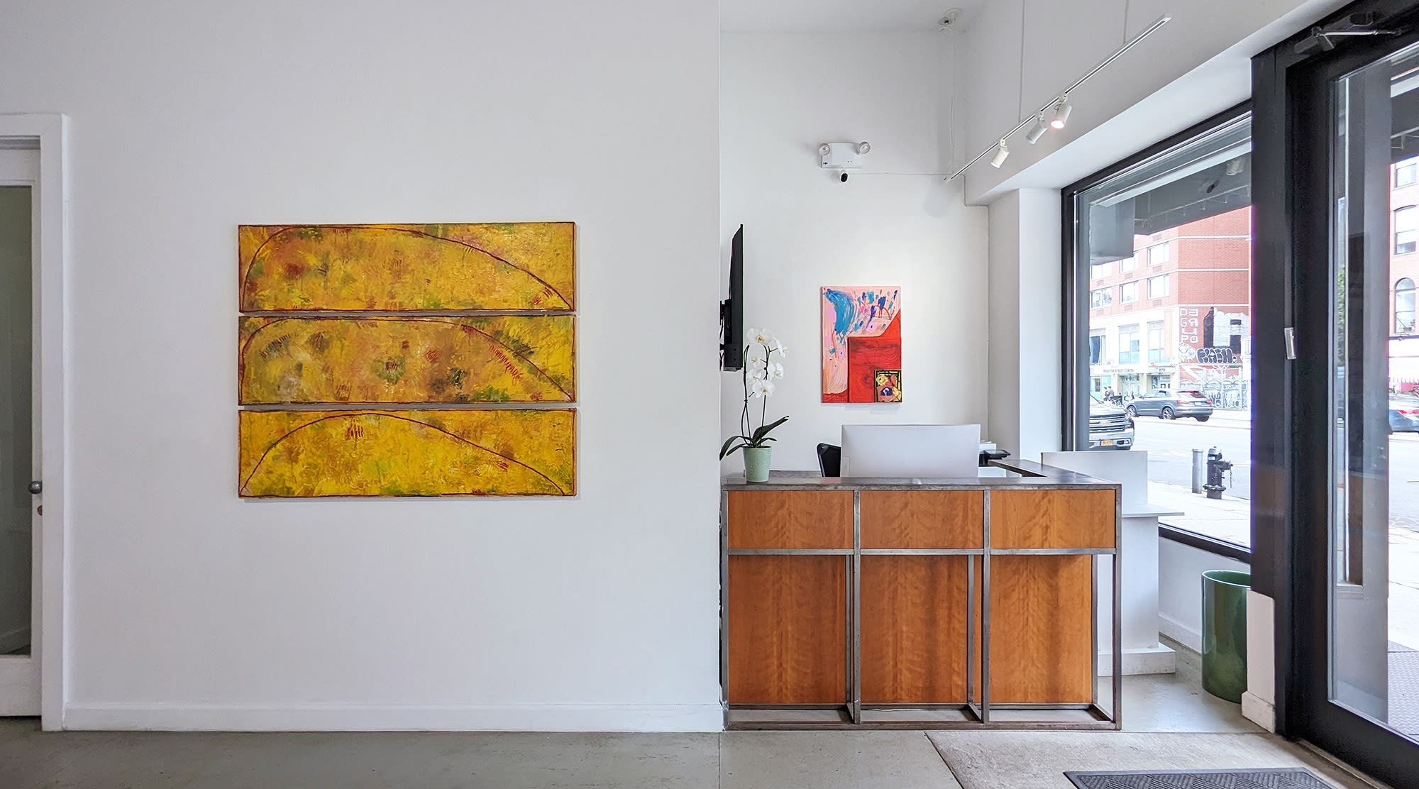 Installation view of our 2023 exhibition Artists on the Bowery Part 4 at Westwood Gallery NYC