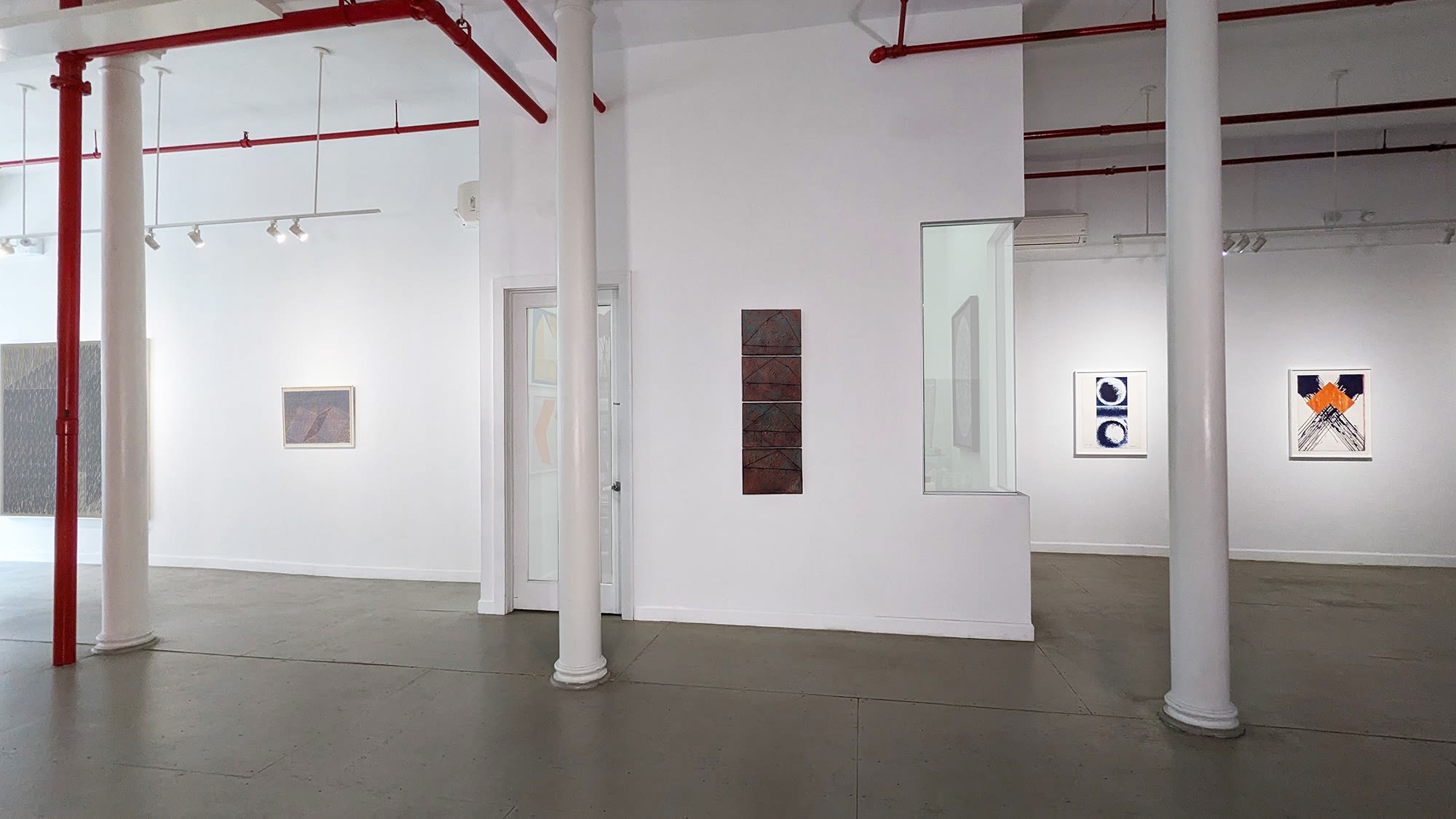 Installation view of our 2023 exhibition Artists on the Bowery Part 4 at Westwood Gallery NYC