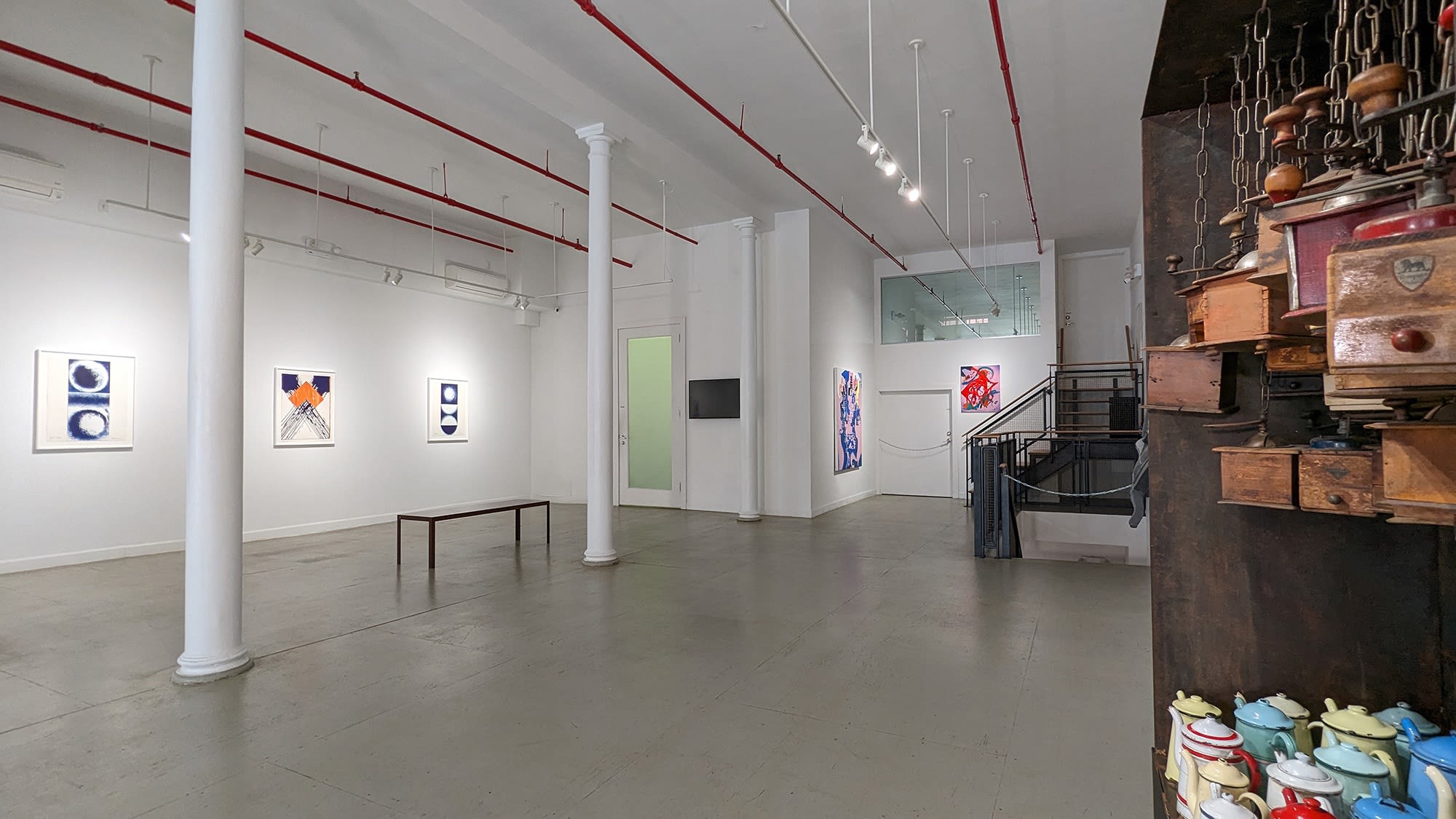 Installation view of our 2023 exhibition Artists on the Bowery Part 4 at Westwood Gallery NYC