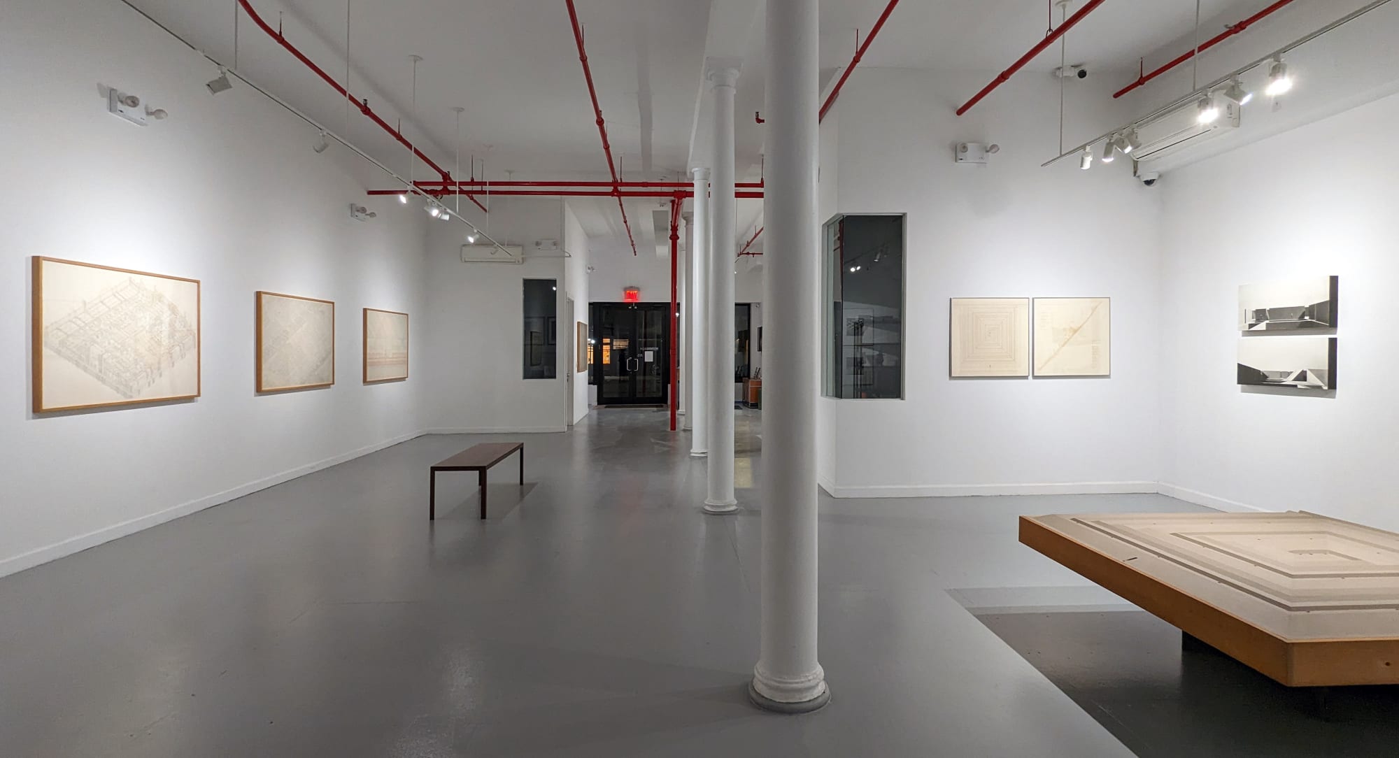 Installation view of 2023 exhibition Will Insley: Visions of a Future Civilization at Westwood Gallery NYC