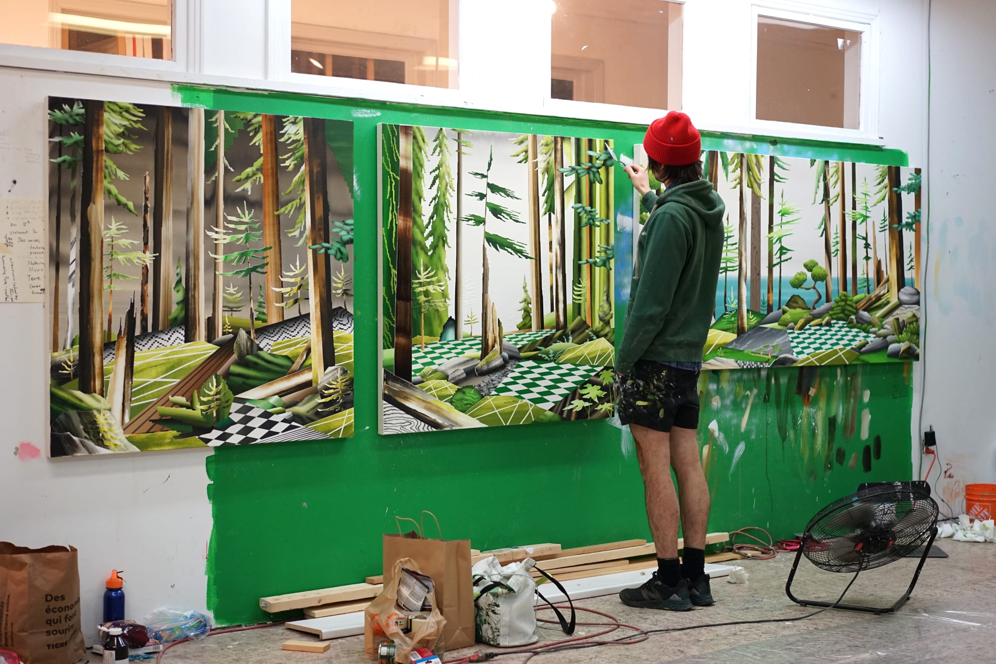 Gavin Lynch in studio