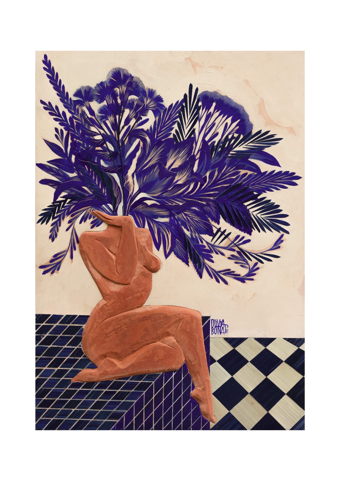 OLIVIA DE BONA, Fleur Bleue, 2023