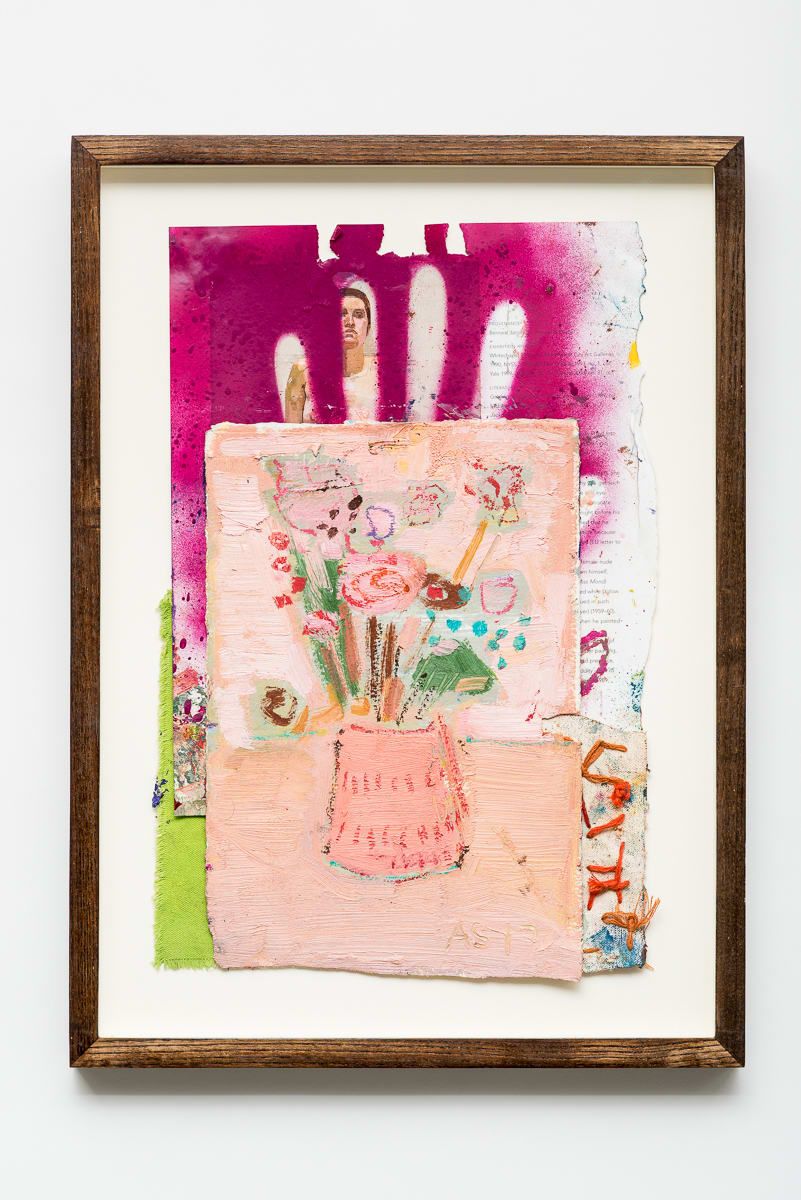 ANDREW SALGADO, Pink Flowers After Uglow, 2017