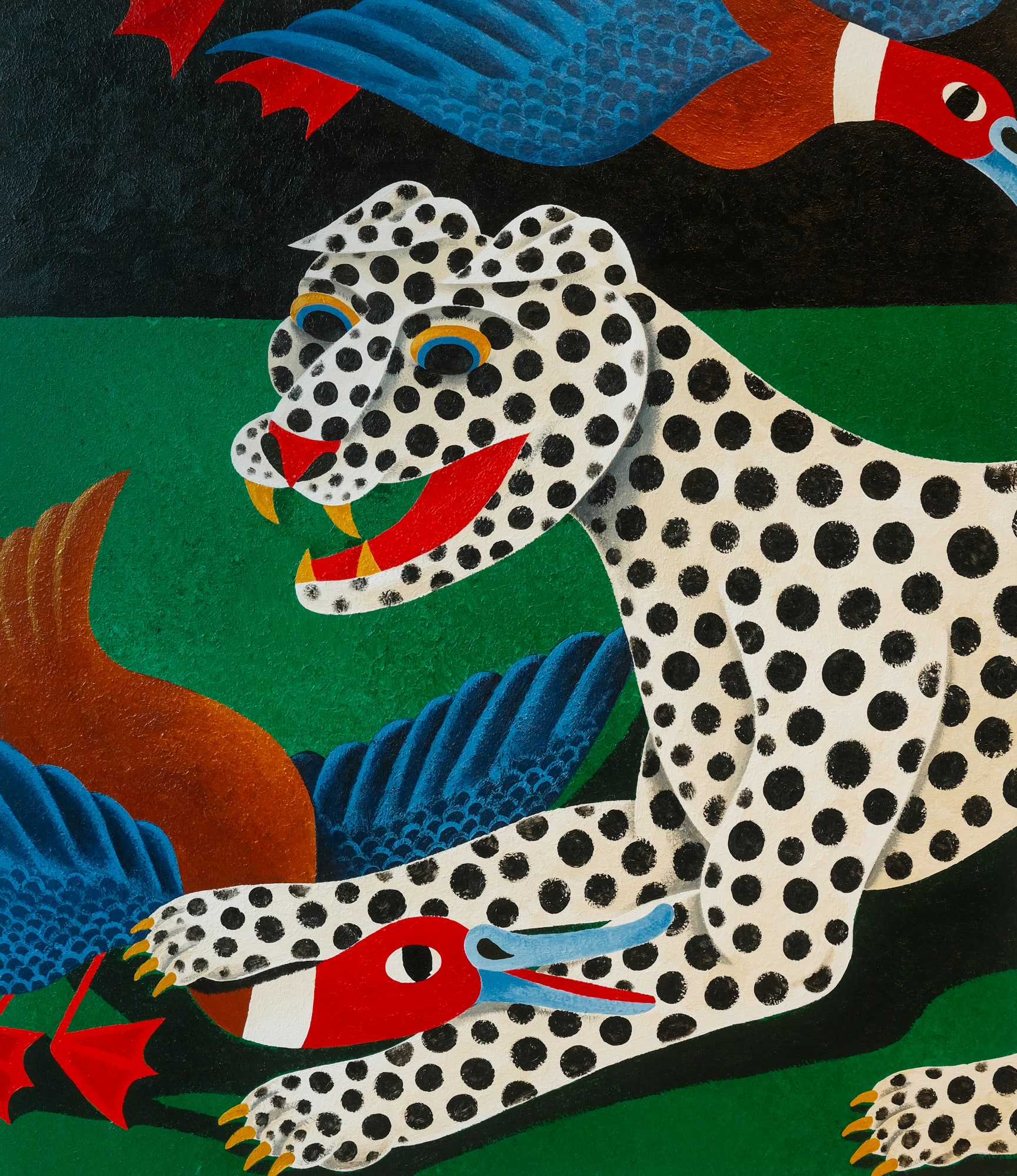 LIAM ALVY, Dog And Ducks I, 2023