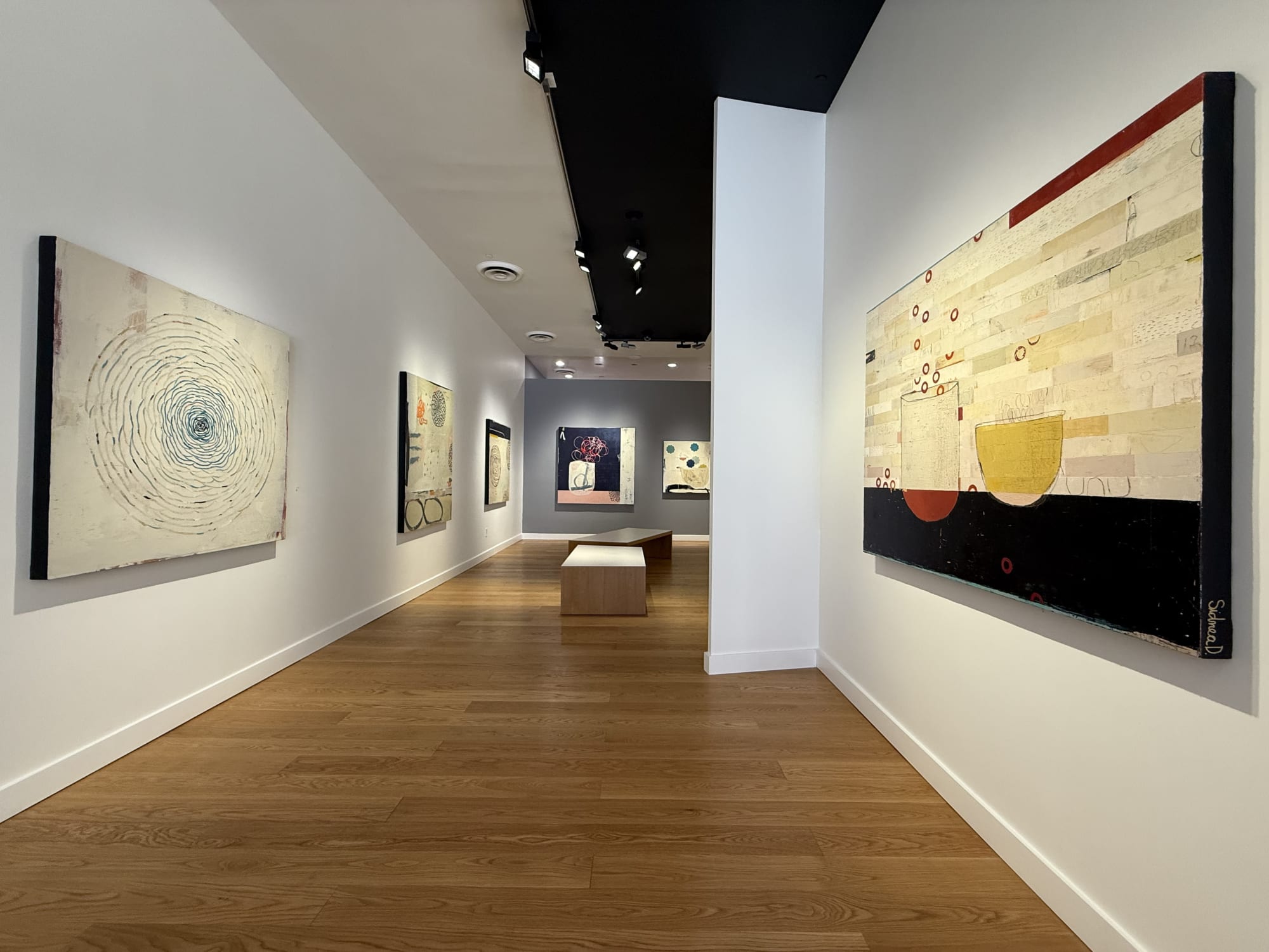 Paintings on a wall