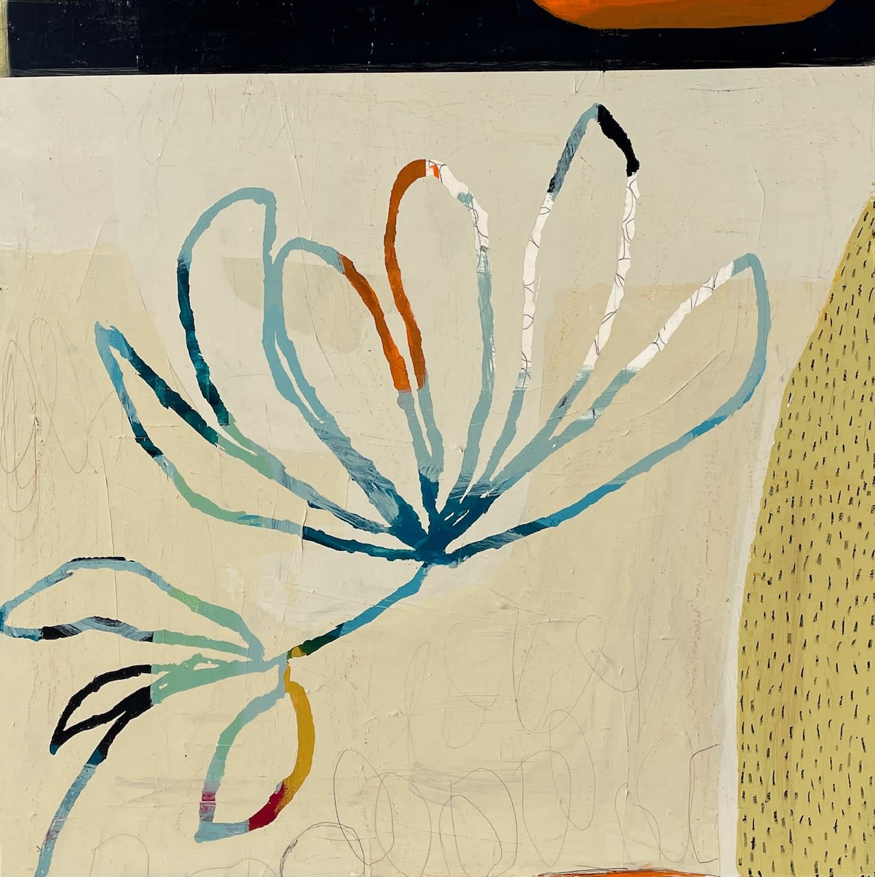 A painting of a flower by Sidnea D'Amico