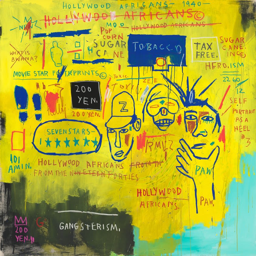 Hollywood Africans, 1983 Acrylic and oil stick on canvas 213.5cm x 213.4 cm