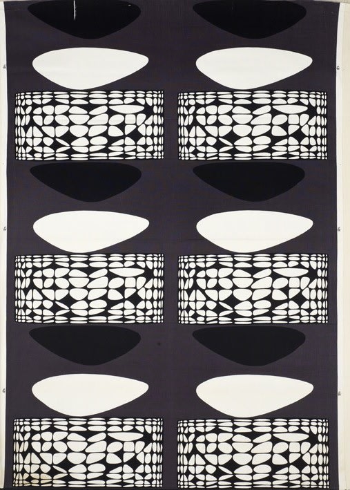 Kernoo printed cotton Victor Vasarely (French-Hungarian) for Edinburgh Weavers, 1962 Philadelphia Museum of Art (2014-72-1)