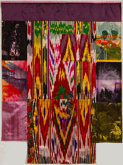 ROBERT RAUSCHENBERG, Samarkand Stitches III, 1988