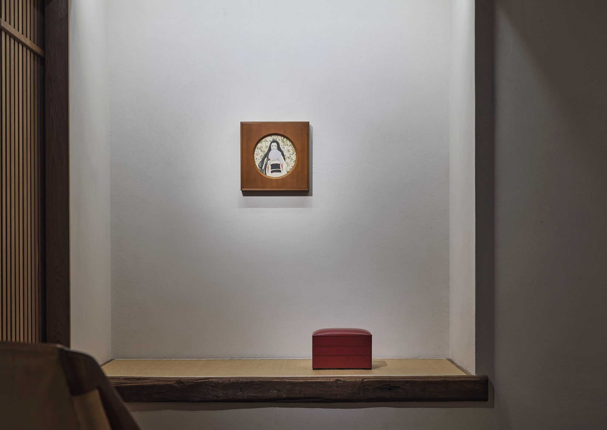 304　浅井忠　百合と女